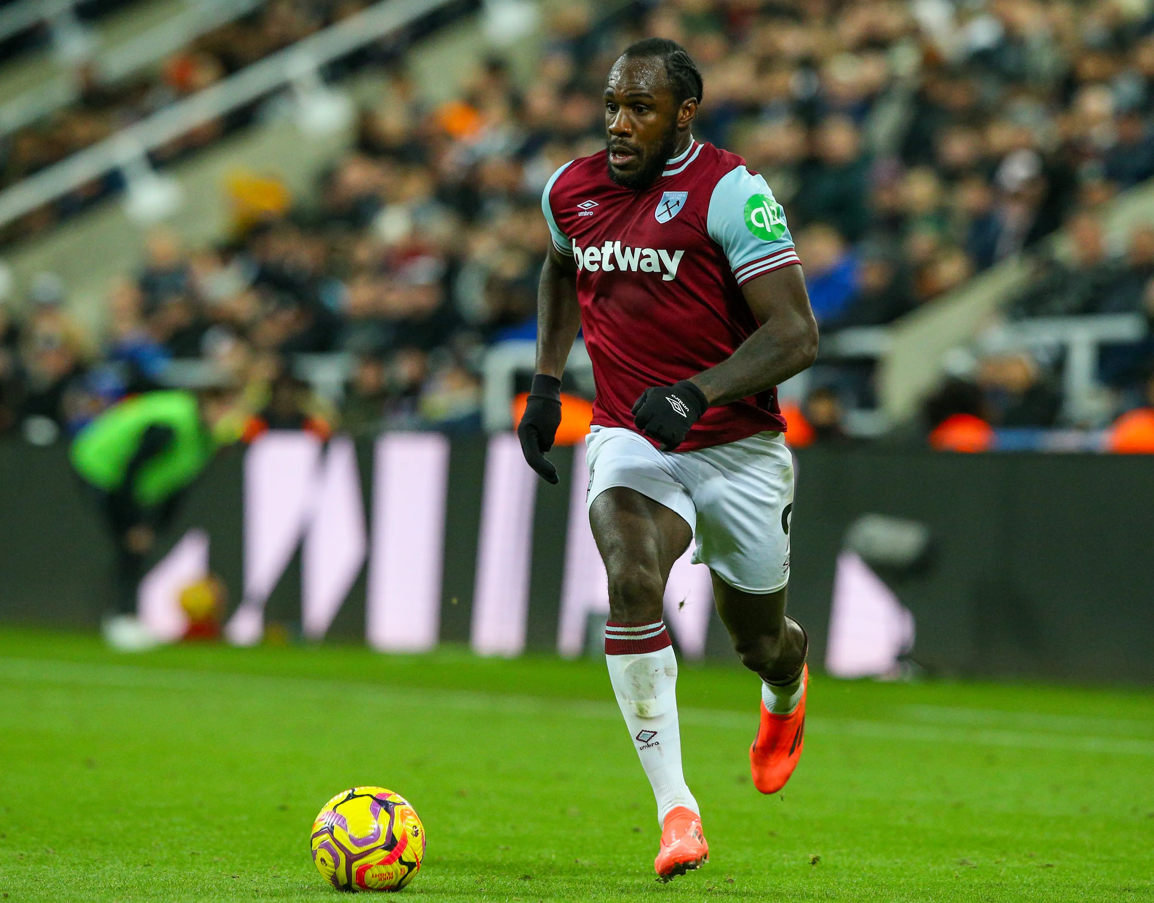 Michail Antonio in action for West Ham United. Image: Getty  