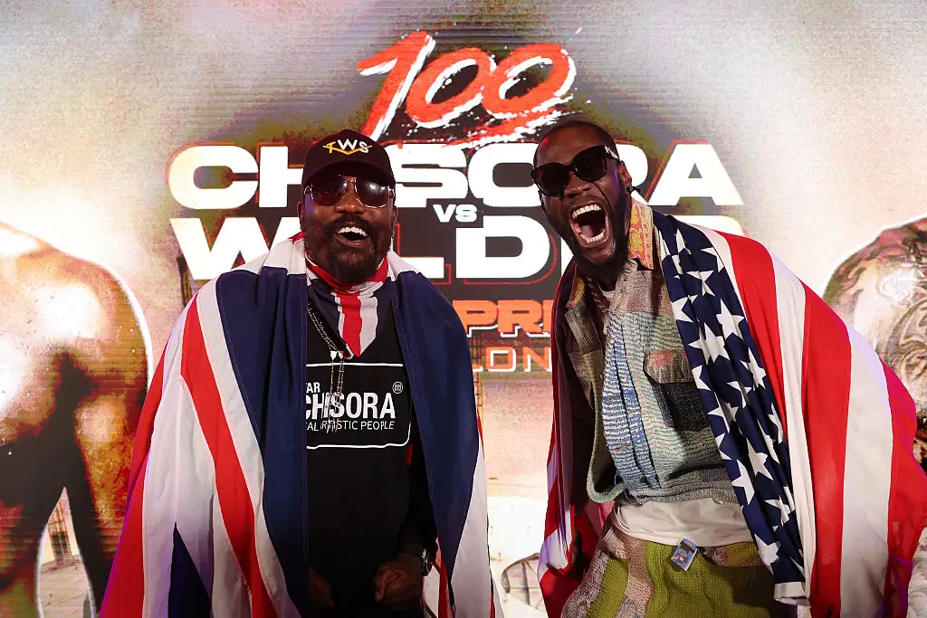 Wilder will return to the ring to fight Chisora next week. (Image: Richard Pelham/Getty Images)