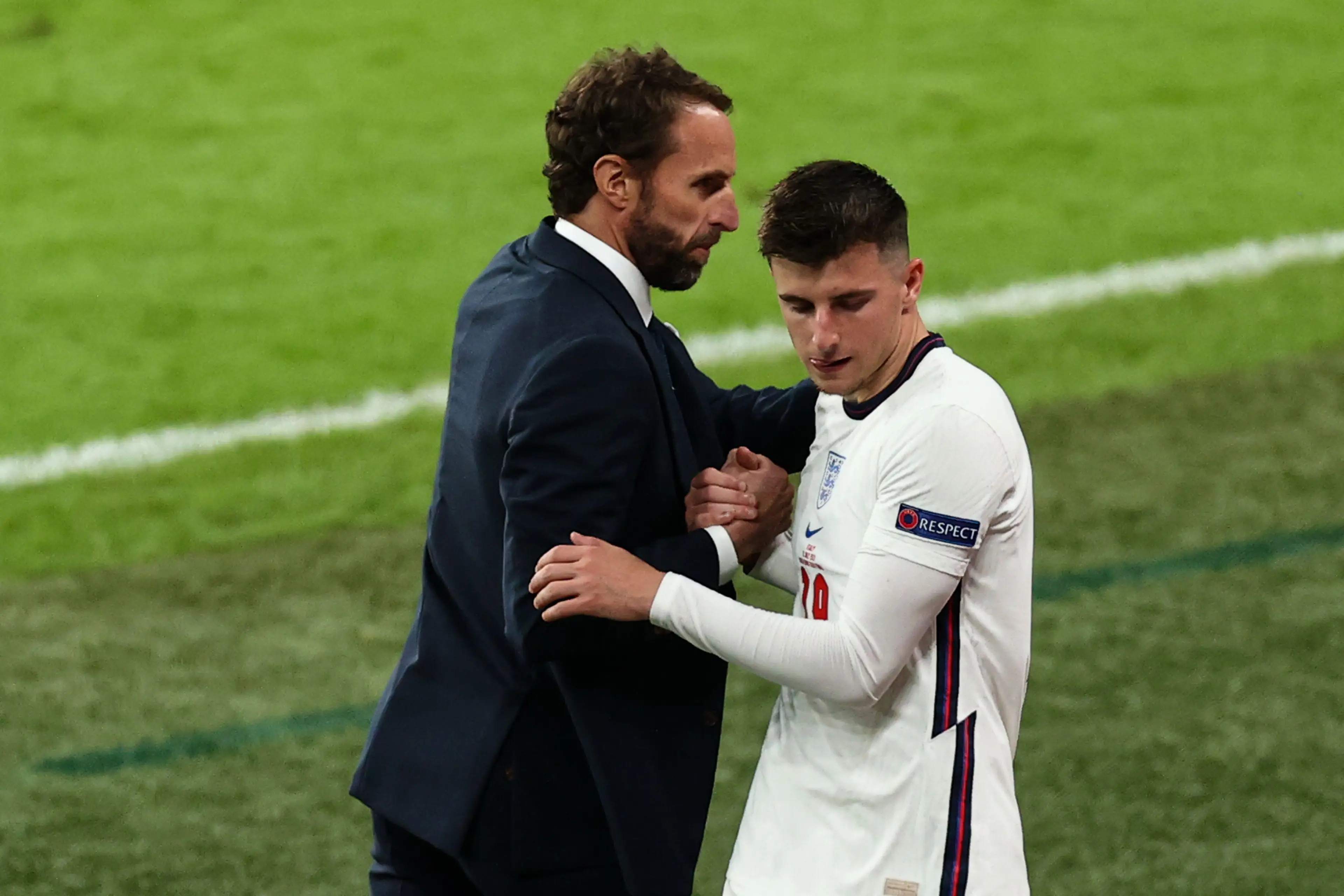 Mason Mount in the Euro 2020 final with England. (Alamy)