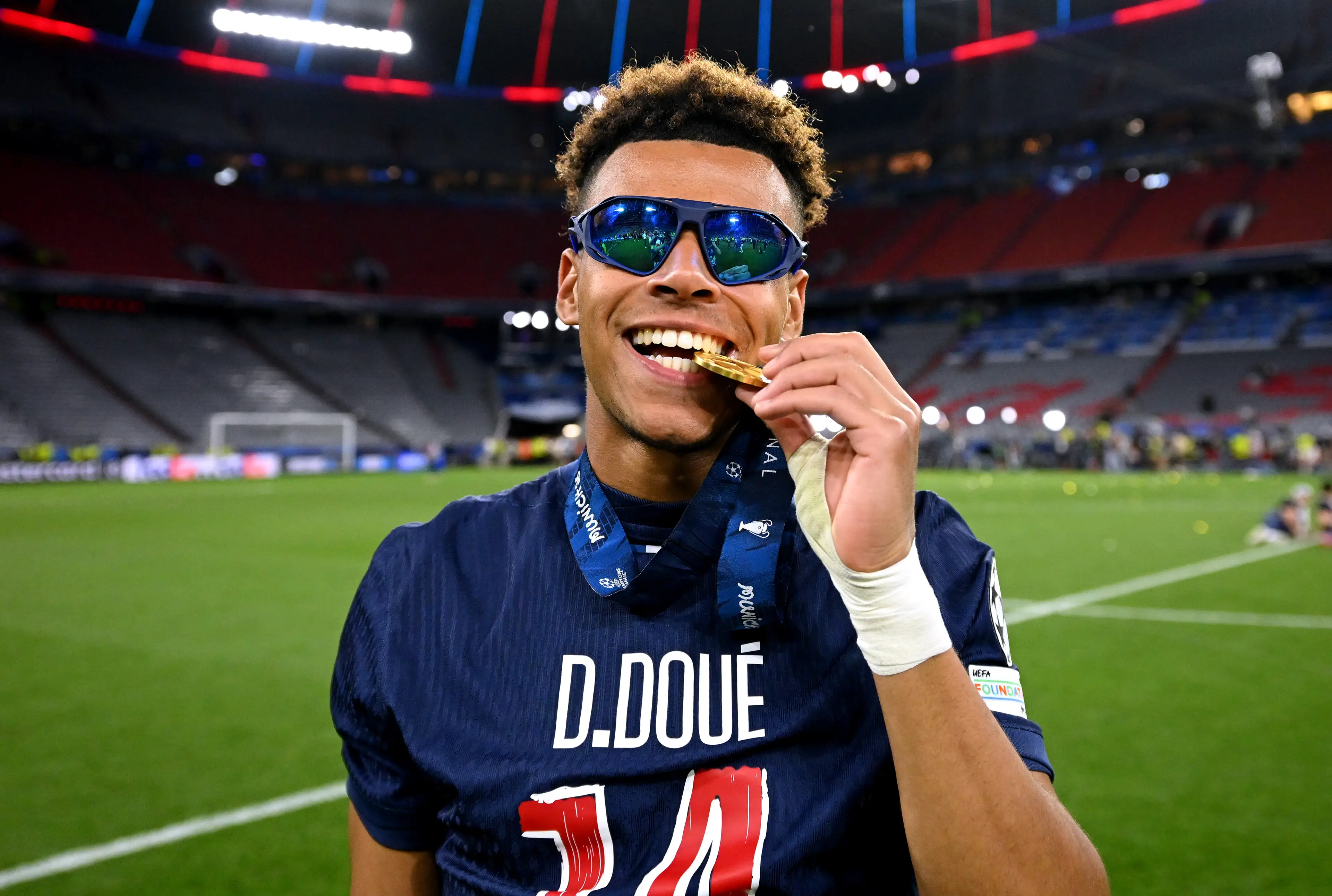 Doue was one of PSG's standout performers last season. Image credit: Getty