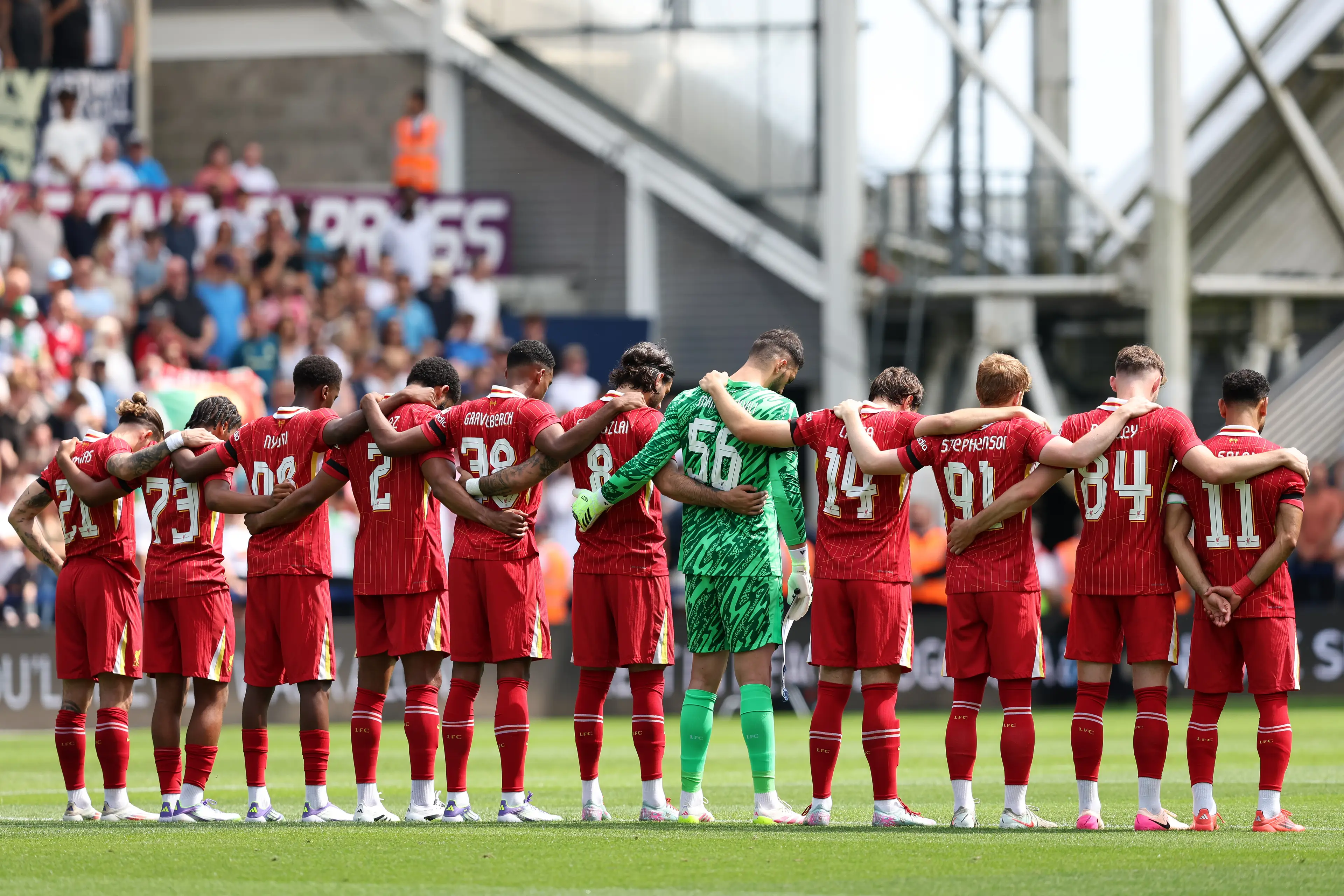 A minute silence will be held at Liverpool's first Premier League game of the season. Image: Getty