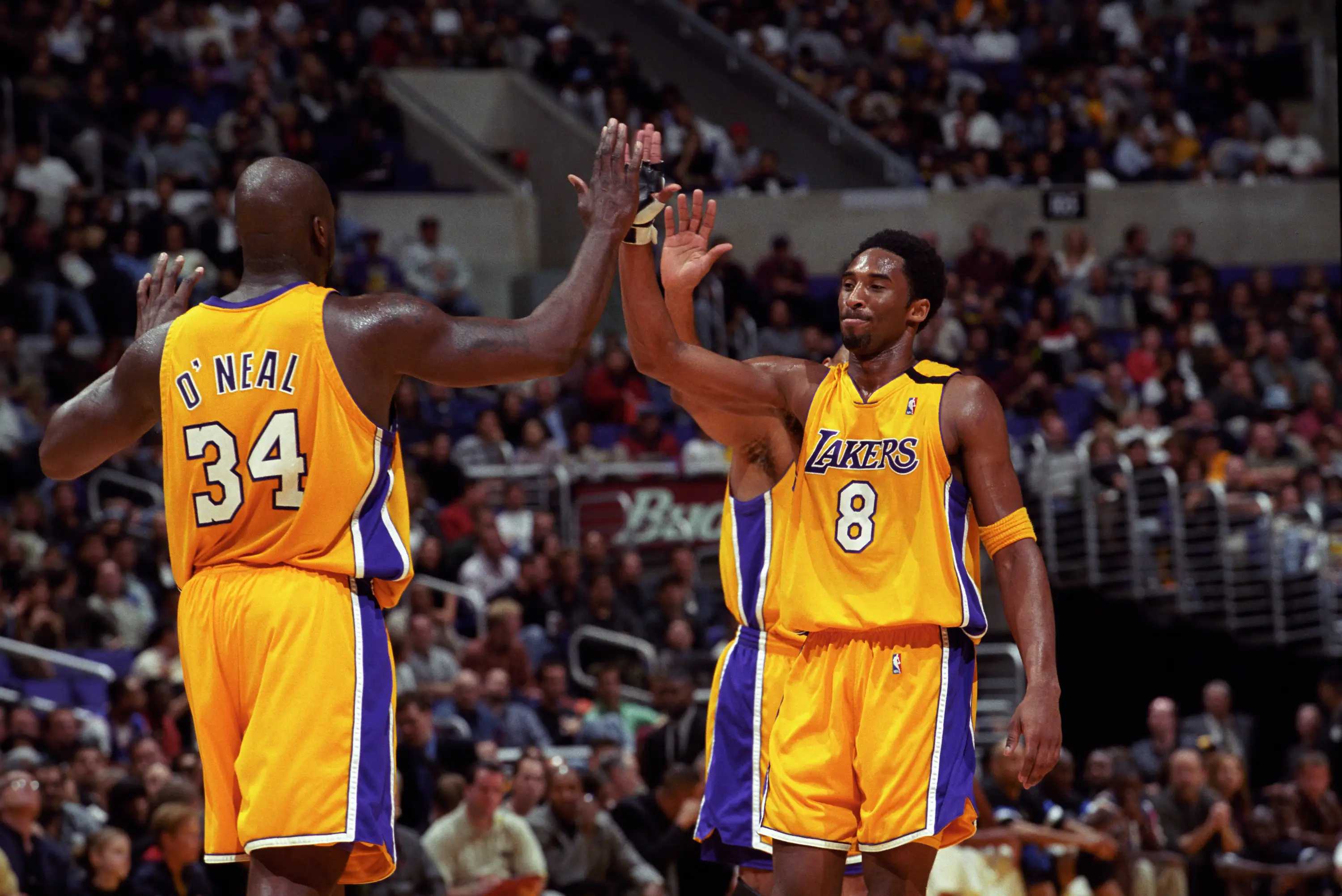 Shaquille O'Neal and Kobe Bryant enjoyed a legendary partnership with the Los Angeles Lakers. Image: Getty