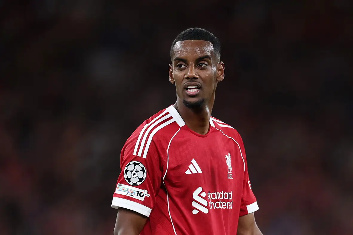 Alexander Isak made his Liverpool debut against Atletico Madrid. Image: Getty 