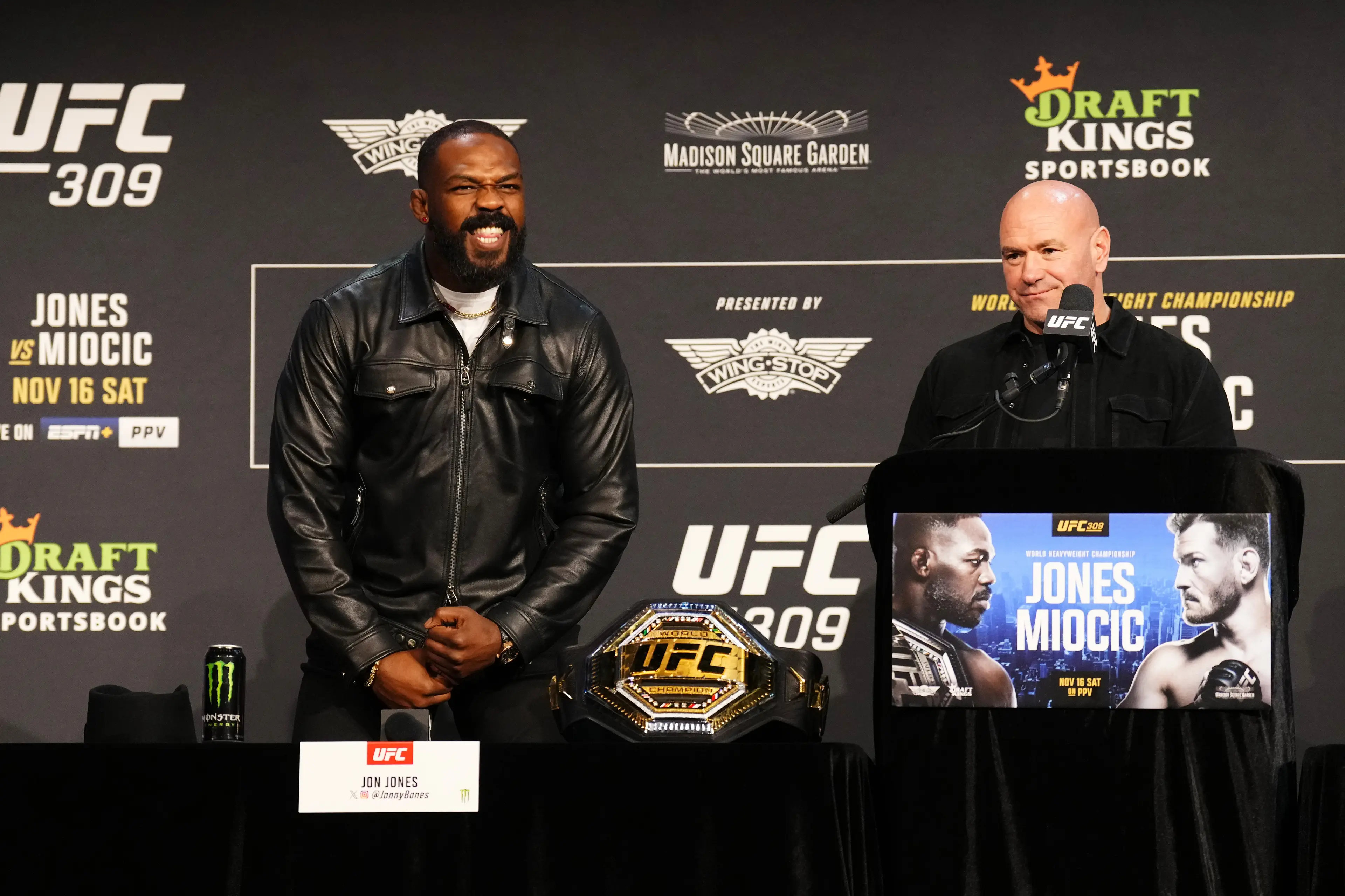 Jon Jones was furious with Dana White's press conference claims. Image: Getty