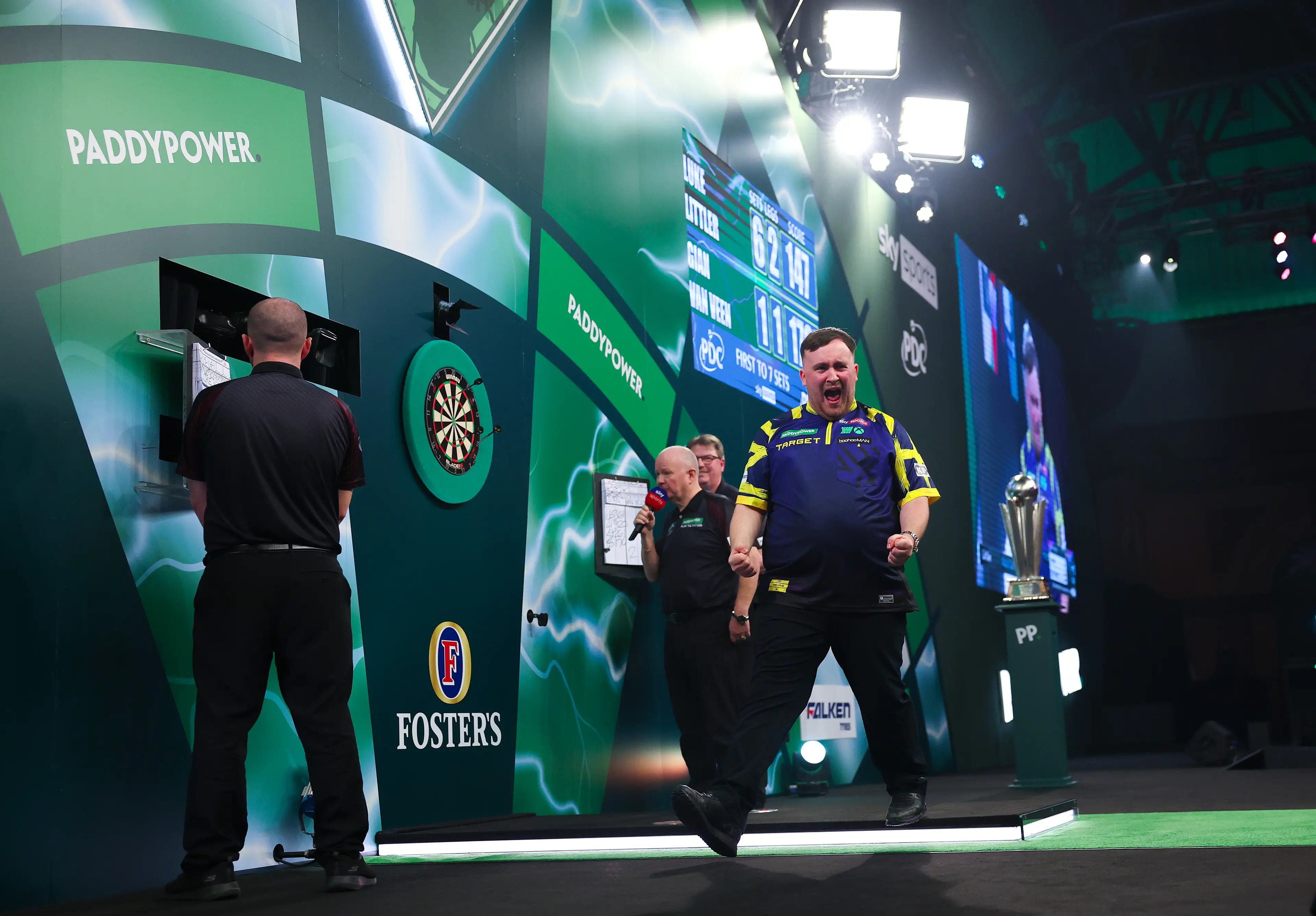 Littler could soon be the first player to eclipse £3 million in darts. Image: Getty
