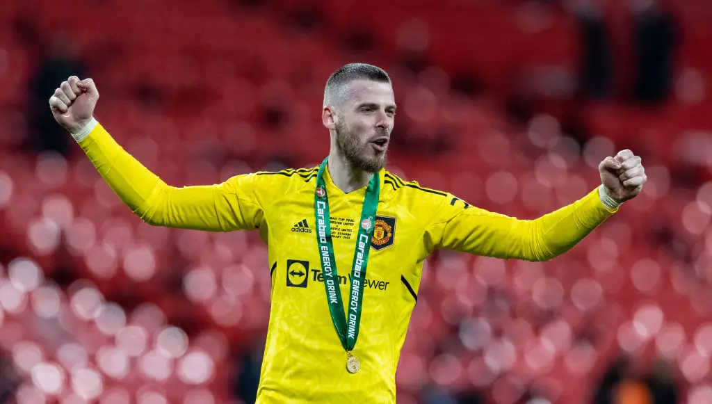 Davi de Gea won the 2023 League Cup with Manchester United (Credit:Getty)