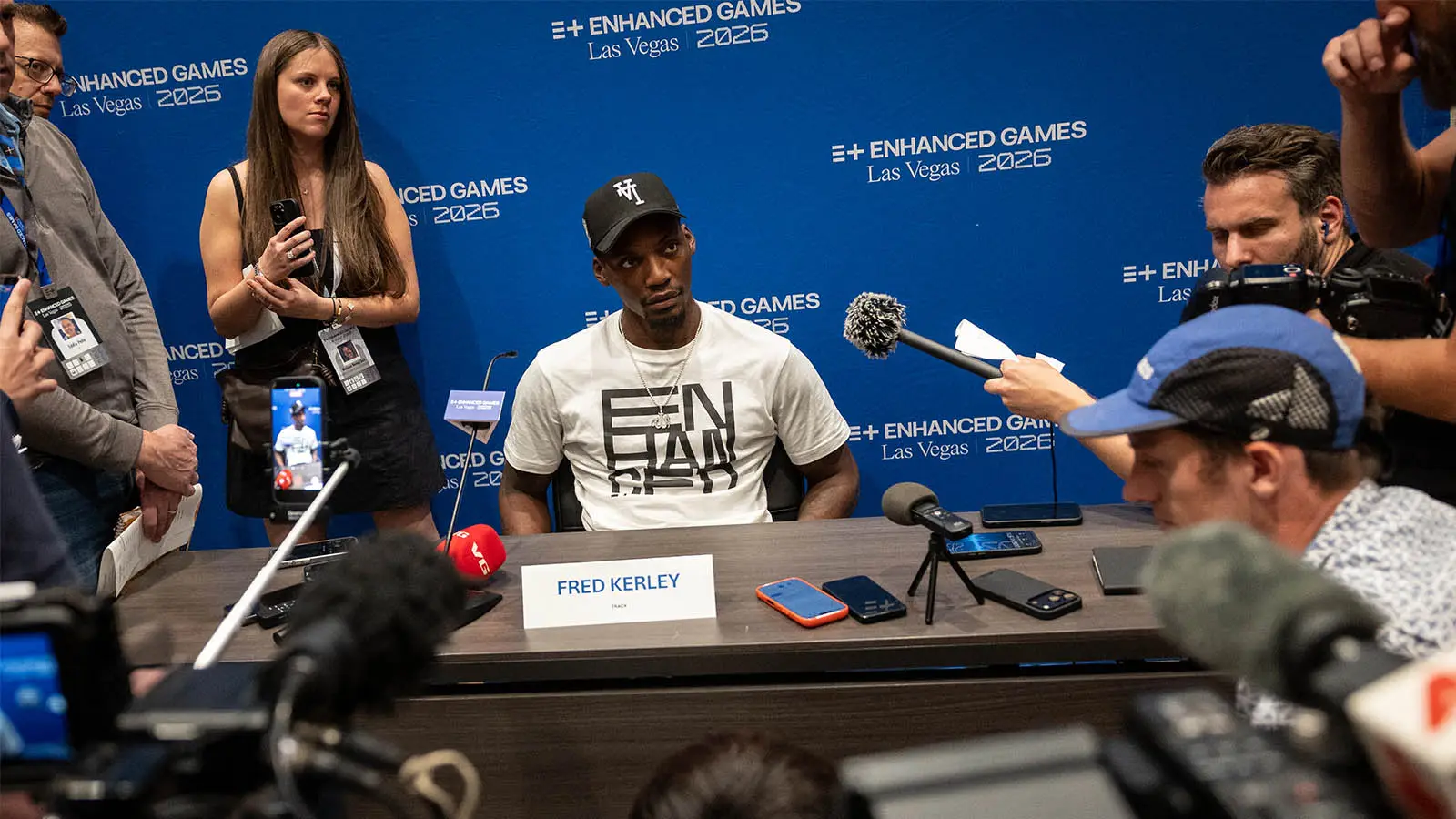 Kerley took part in a packed press conference on Friday (Image: Getty)