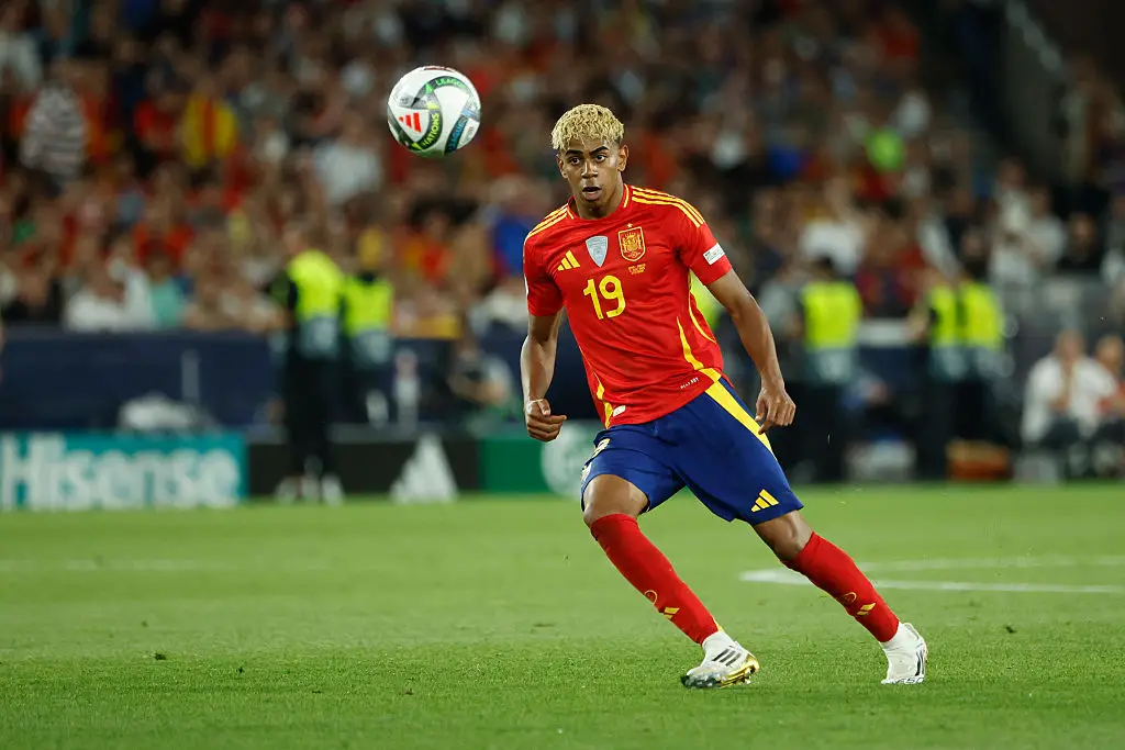 Lamine Yamal in action for Spain (Credit:Getty)