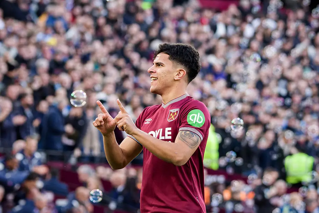 Matheus Fernandes now hold the record for the fastest Premier League goal this season. (Image: MB Media/Getty Images)