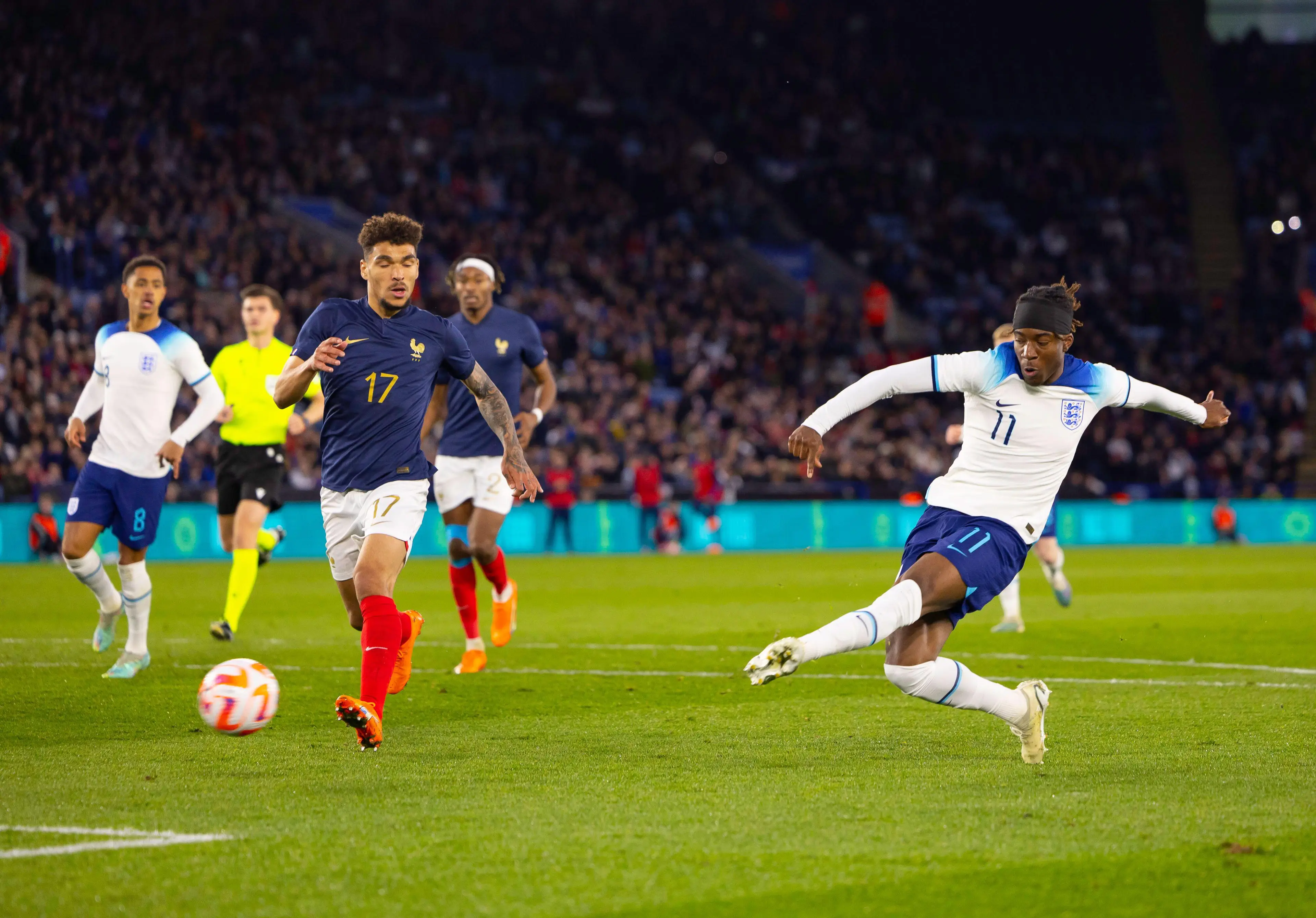 Madueke scores. Image: Alamy