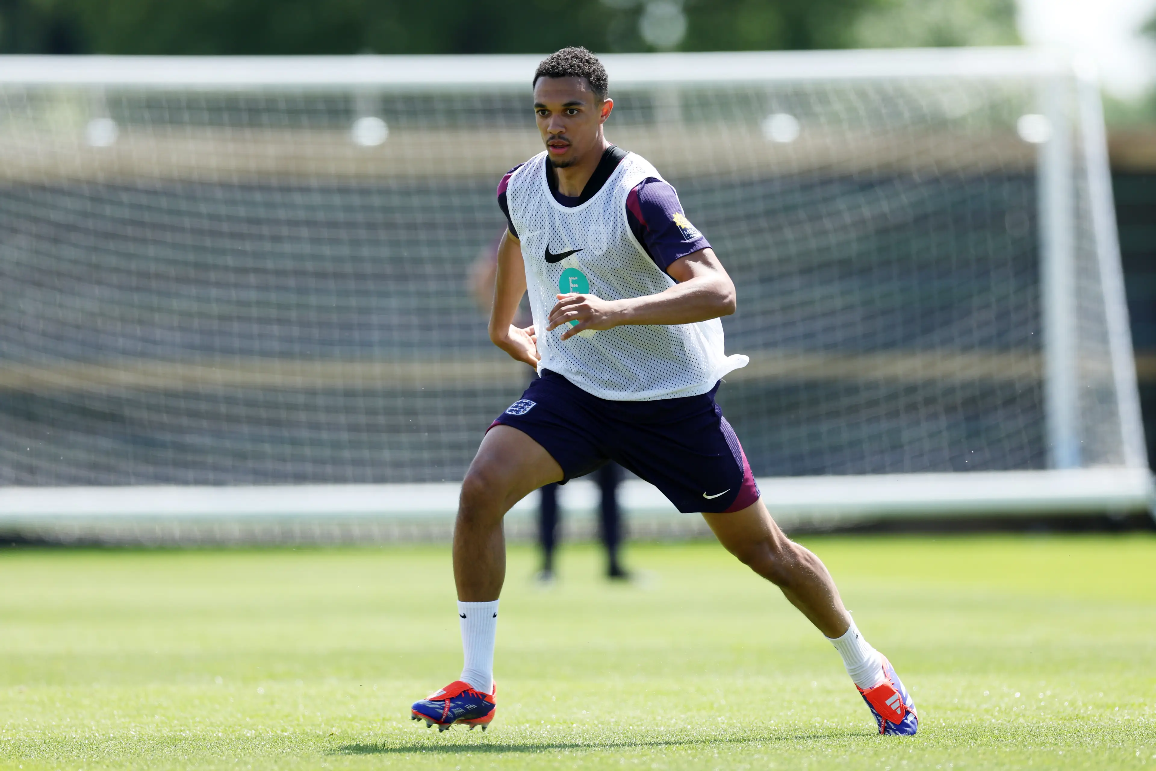 Trent Alexander-Arnold in England training. Image: Getty 