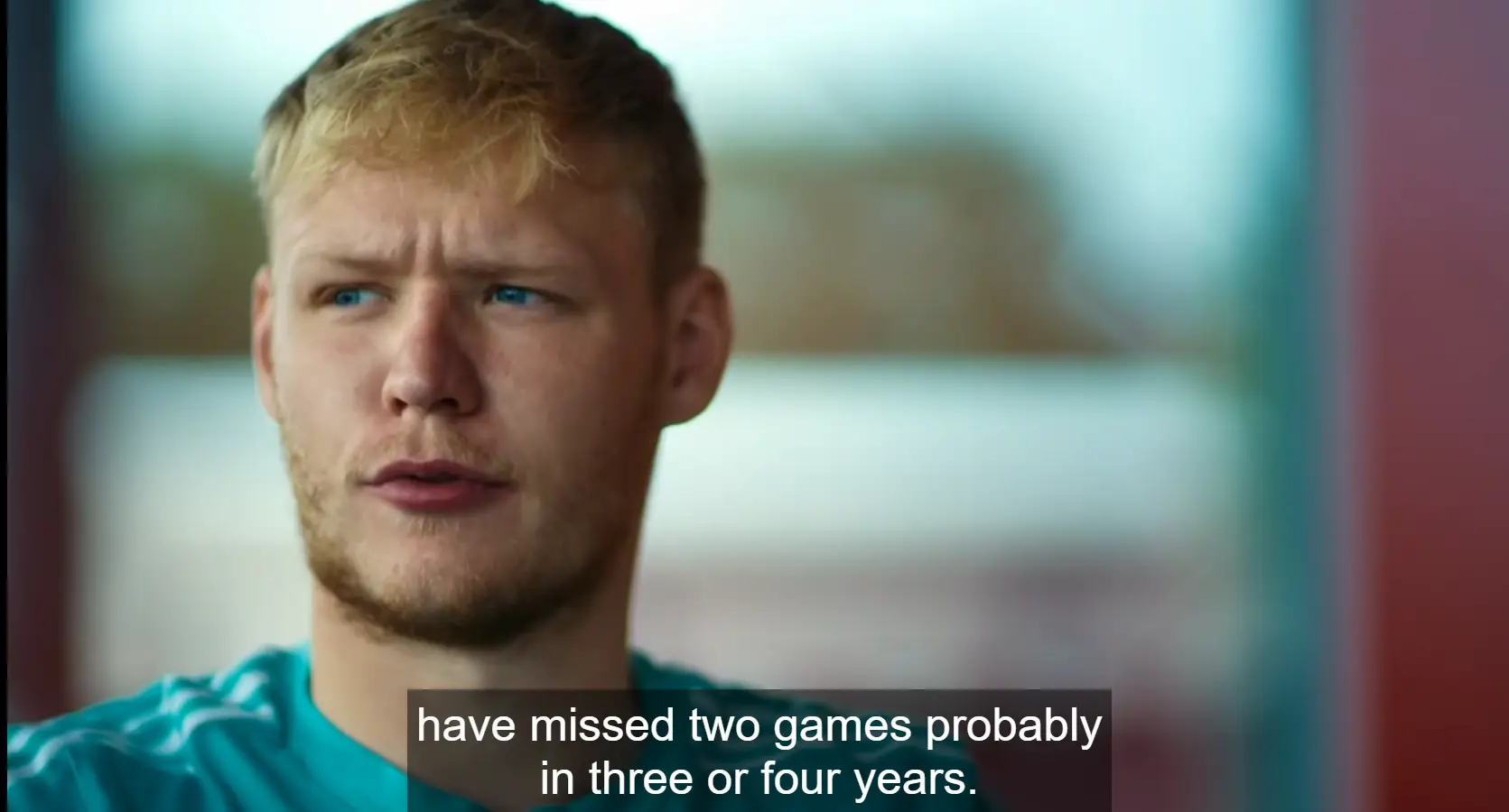 Aaron Ramsdale speaking on his Mum and Dad.