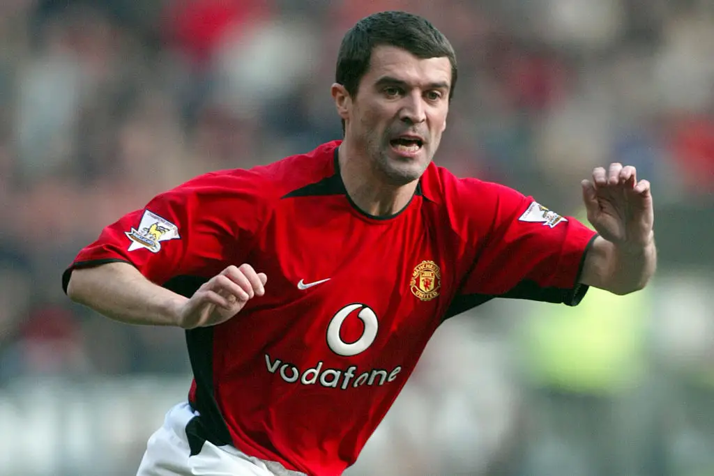 Roy Keane made nearly 500 appearances for Manchester United. (Image: Richard Sellers/Sportsphoto/Allstar via Getty Images)