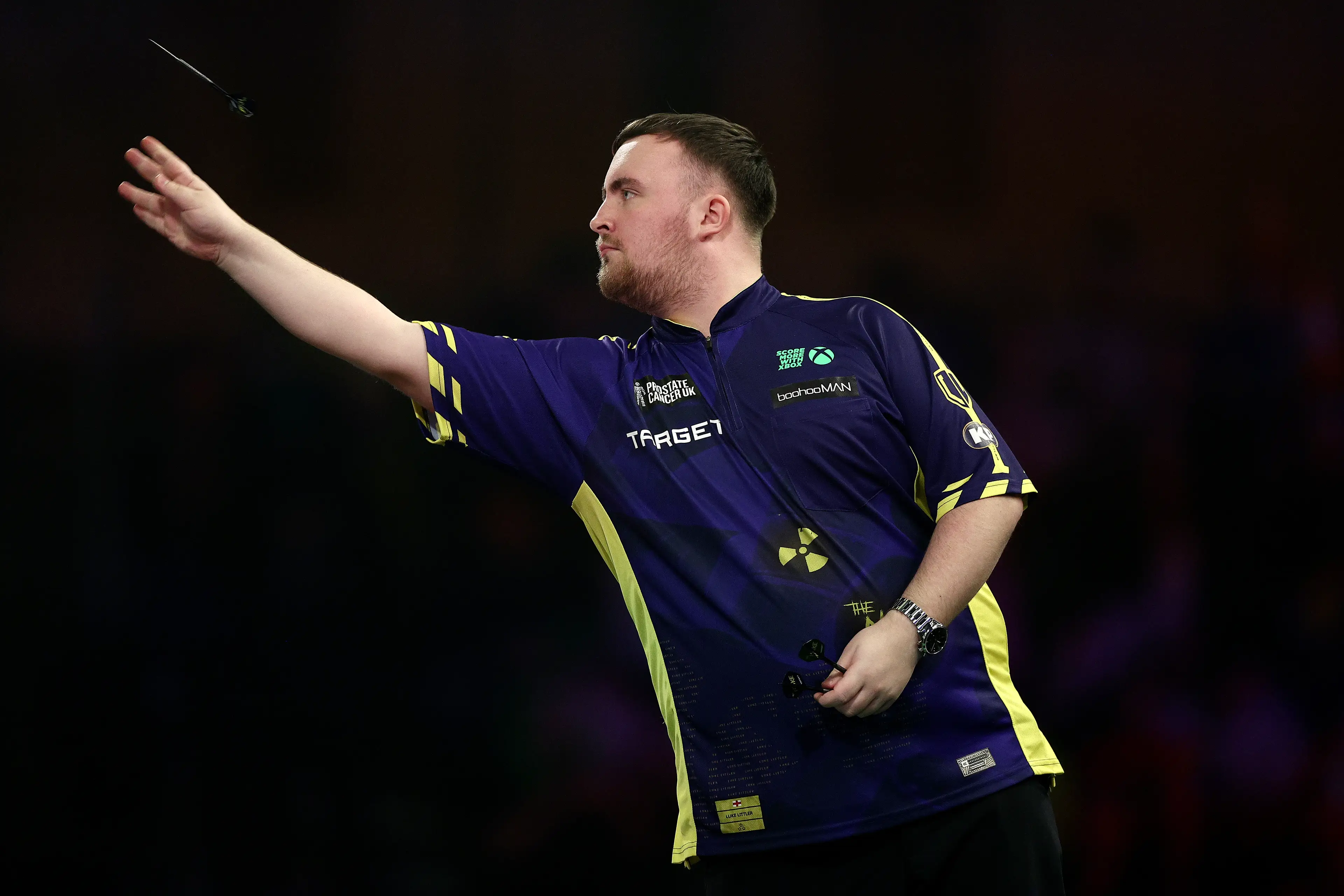 Luke Littler is the favourite to win the 2025 PDC World Darts Championship. Image: Getty