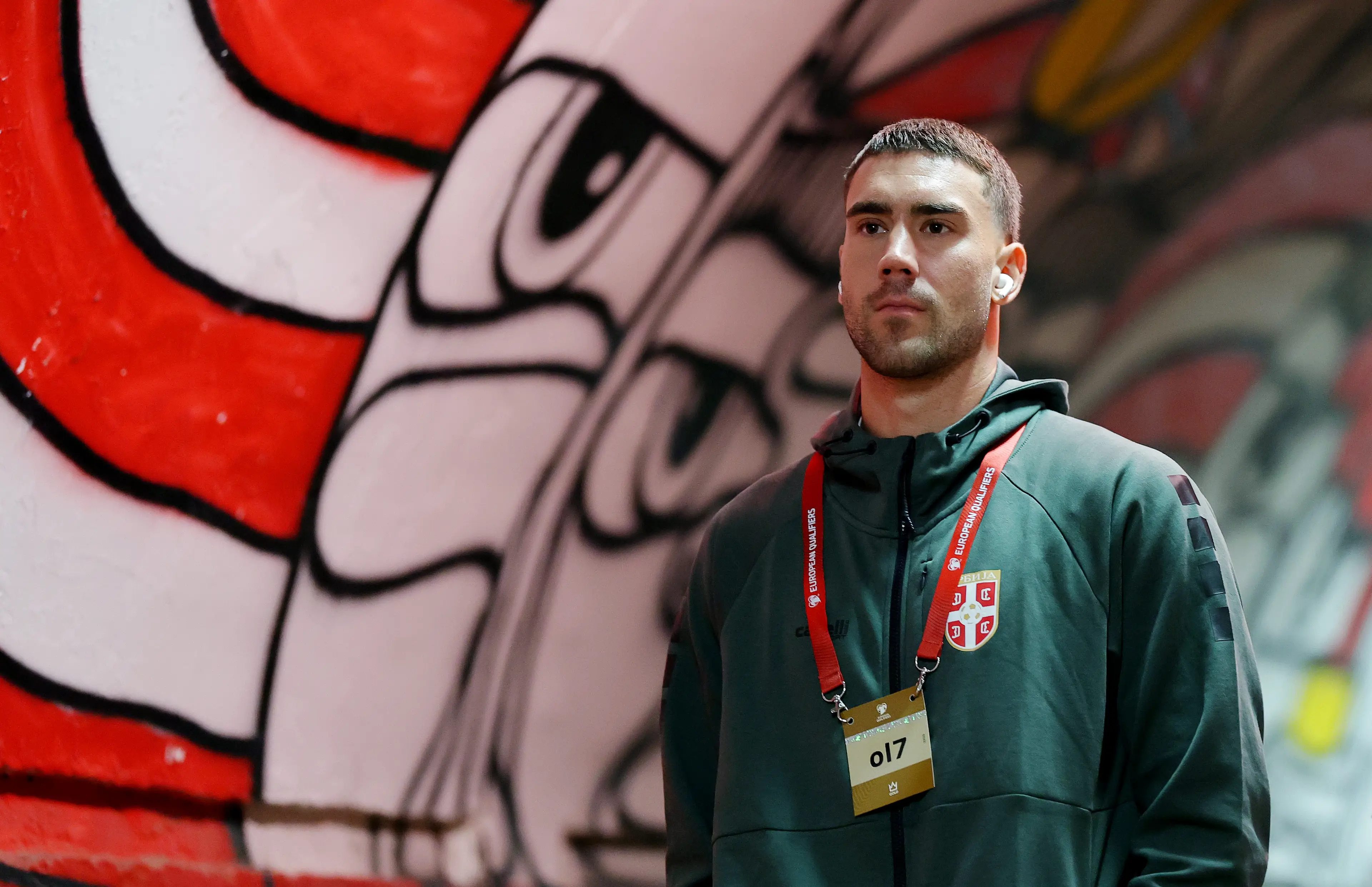 Dusan Vlahovic was linked with a move to Manchester United. Image: Getty