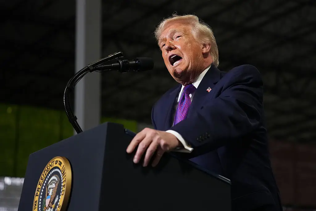 Donald Trump addressed supporters at a rally in Kentucky (Image: Getty)