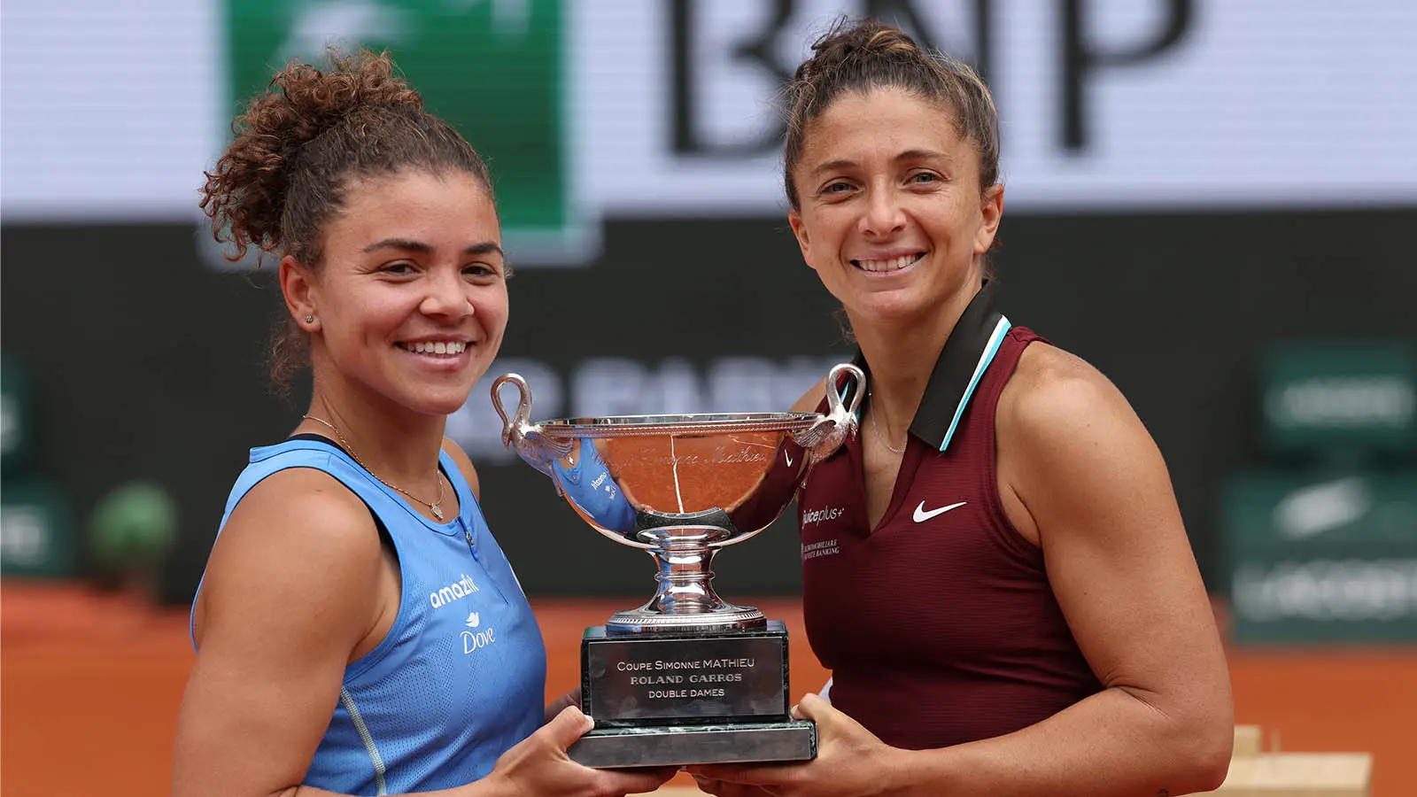 Jasmine Paolini and Sara Errani won the 2025 French Open women's doubles title (Image: Getty)