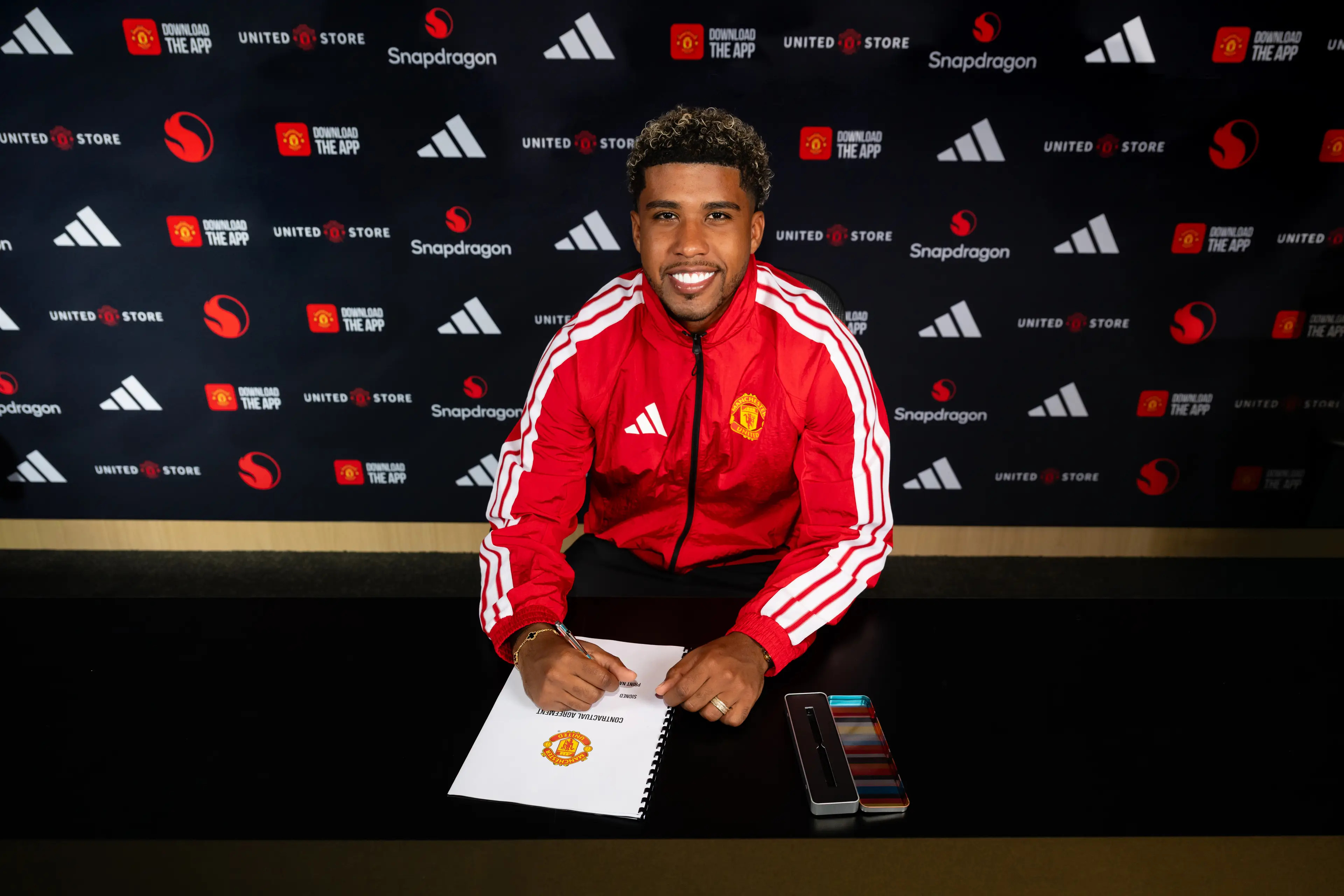 Andrey Santos has signed a five-year deal at Manchester United, with the option to extend for a further 12 months. Image credit: Getty