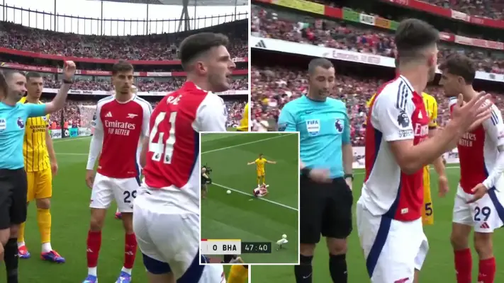 Premier League release statement confirming exactly why Declan Rice was sent off after fans slammed decision