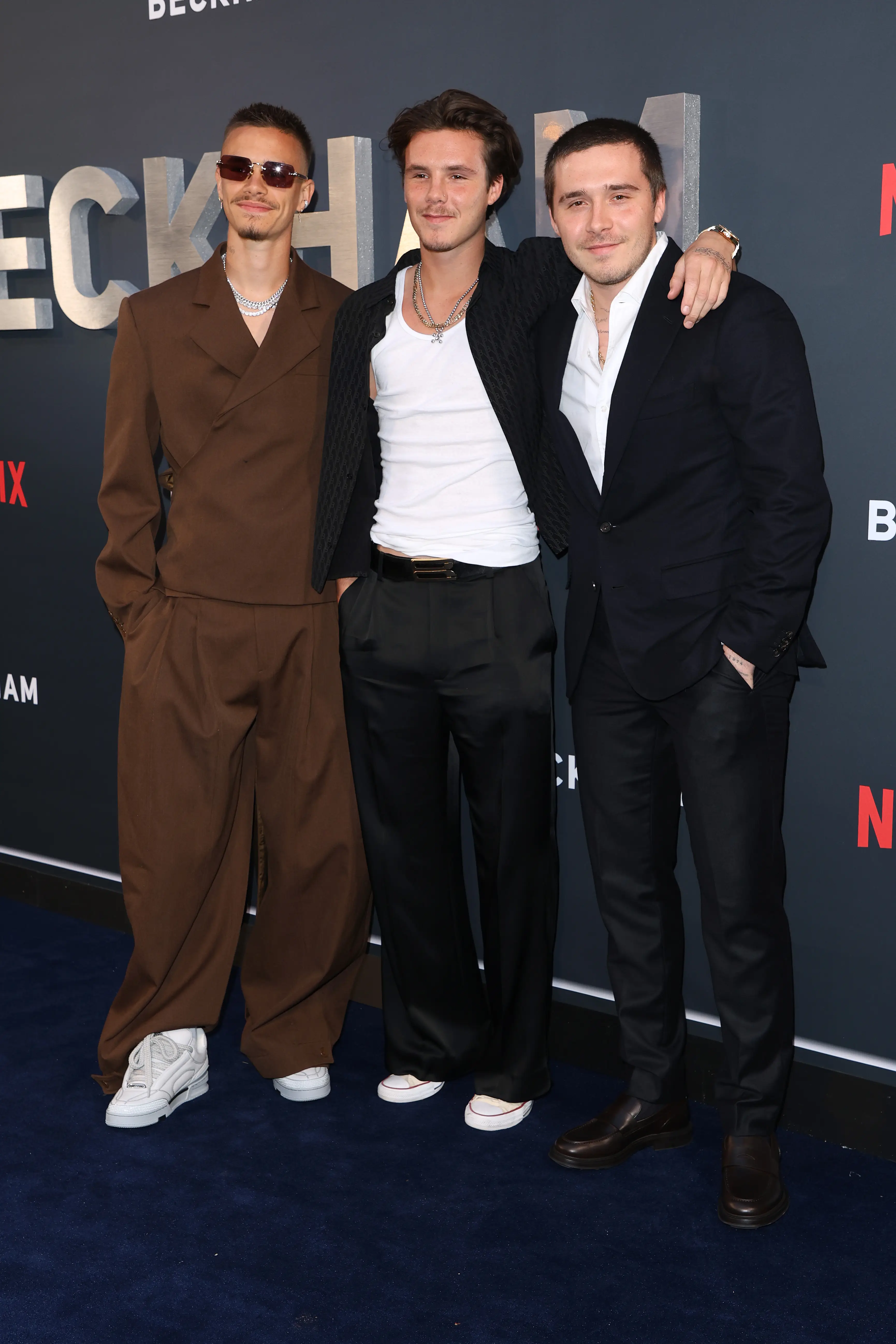 Brooklyn, Cruz, and Romeo Beckham (credit: getty)