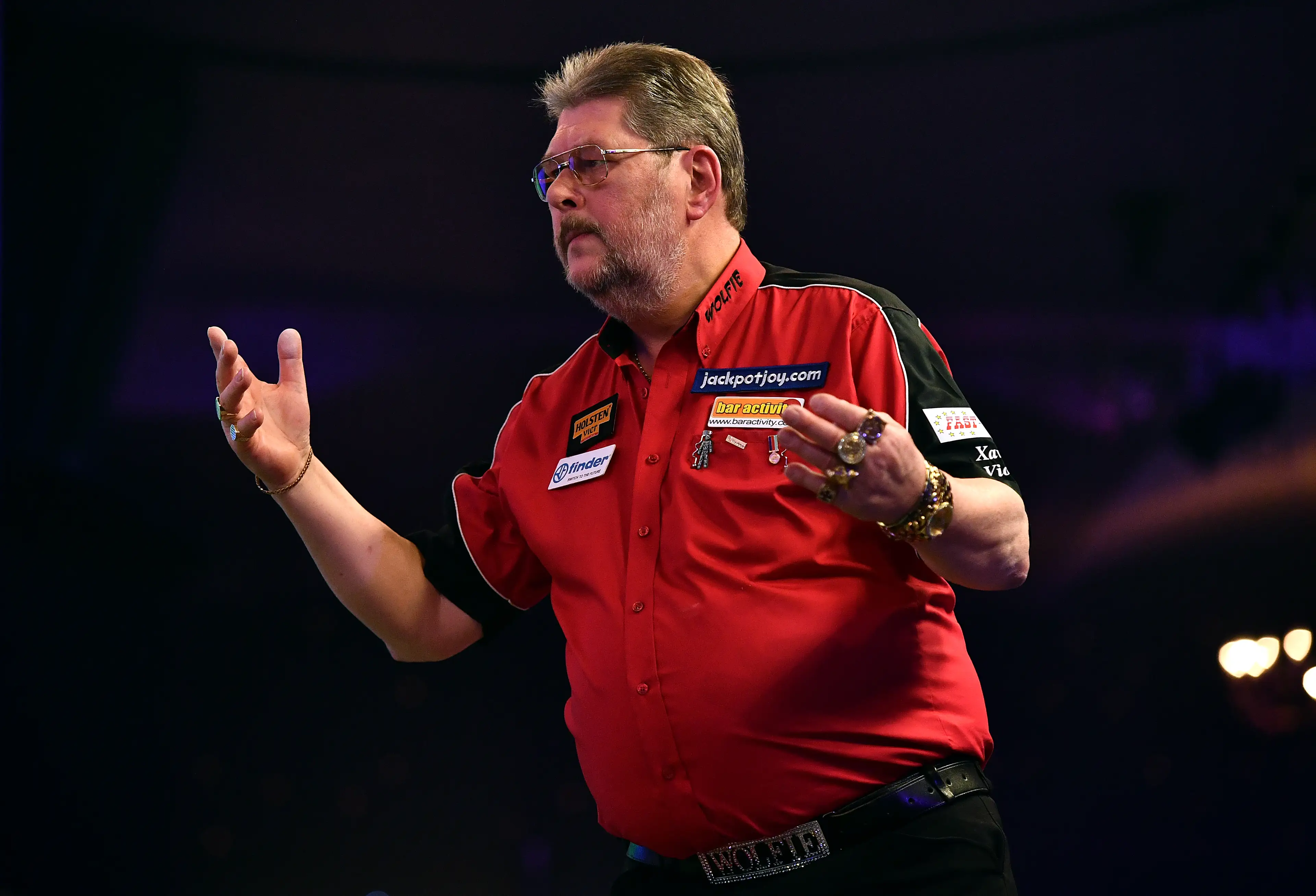 Martin 'Wolfie' Adams never joined the PDC during his darts career. Image: Getty 
