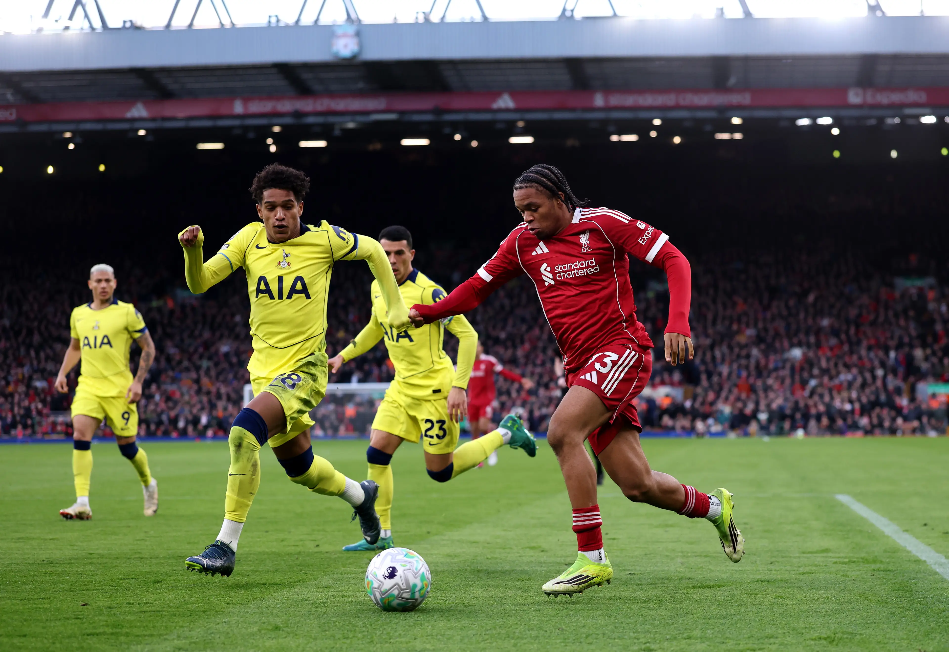 Rio Ngumoha is the youngest player on record to complete as many as seven dribbles in a single Premier League game. Image credit: Getty