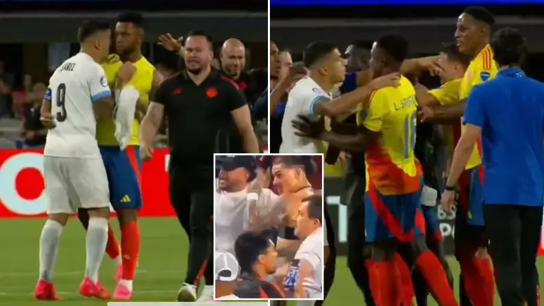What caused ugly altercation after Uruguay vs Colombia as Luis Suarez’s role revealed 
