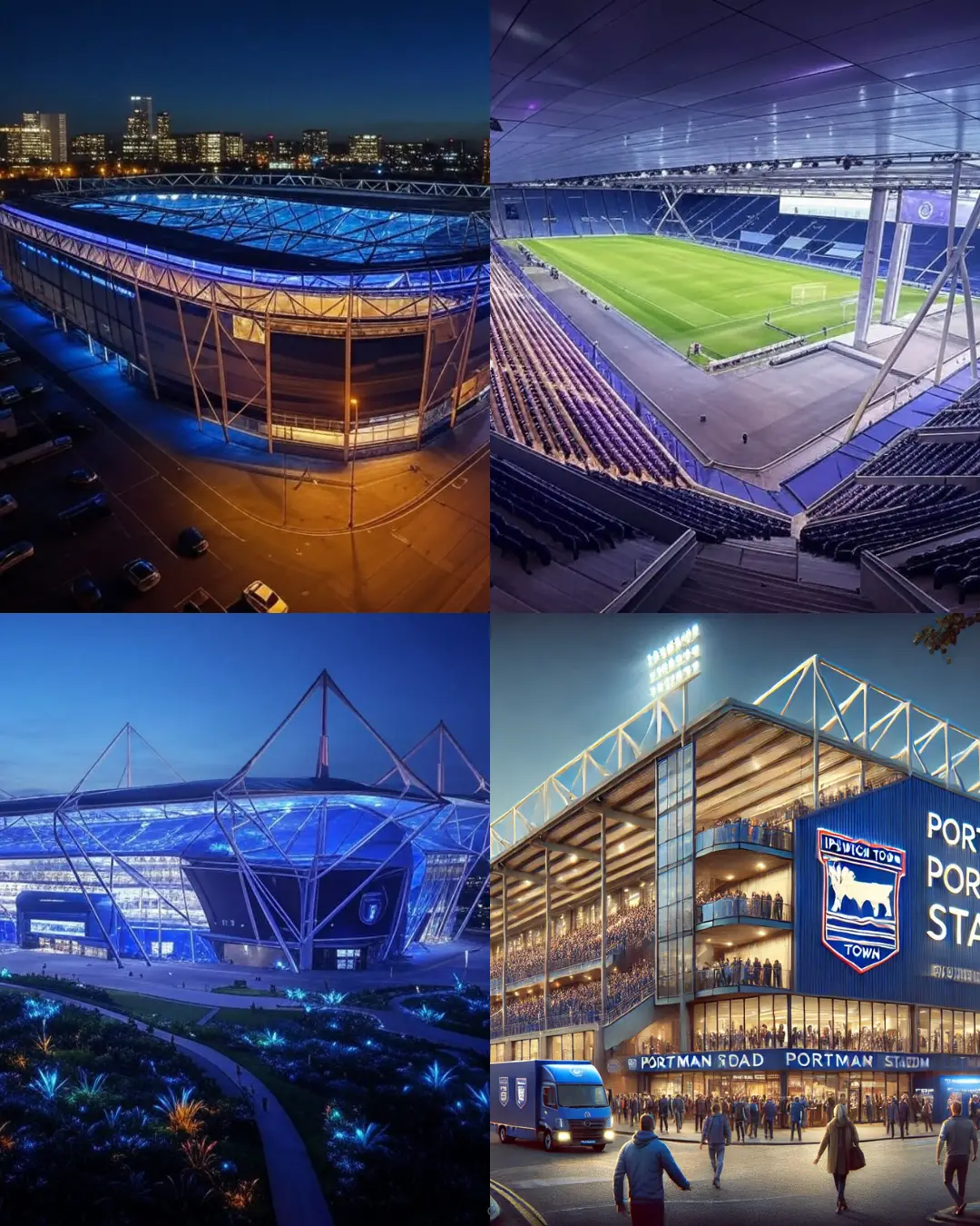 Premier League stadiums imagined by AI