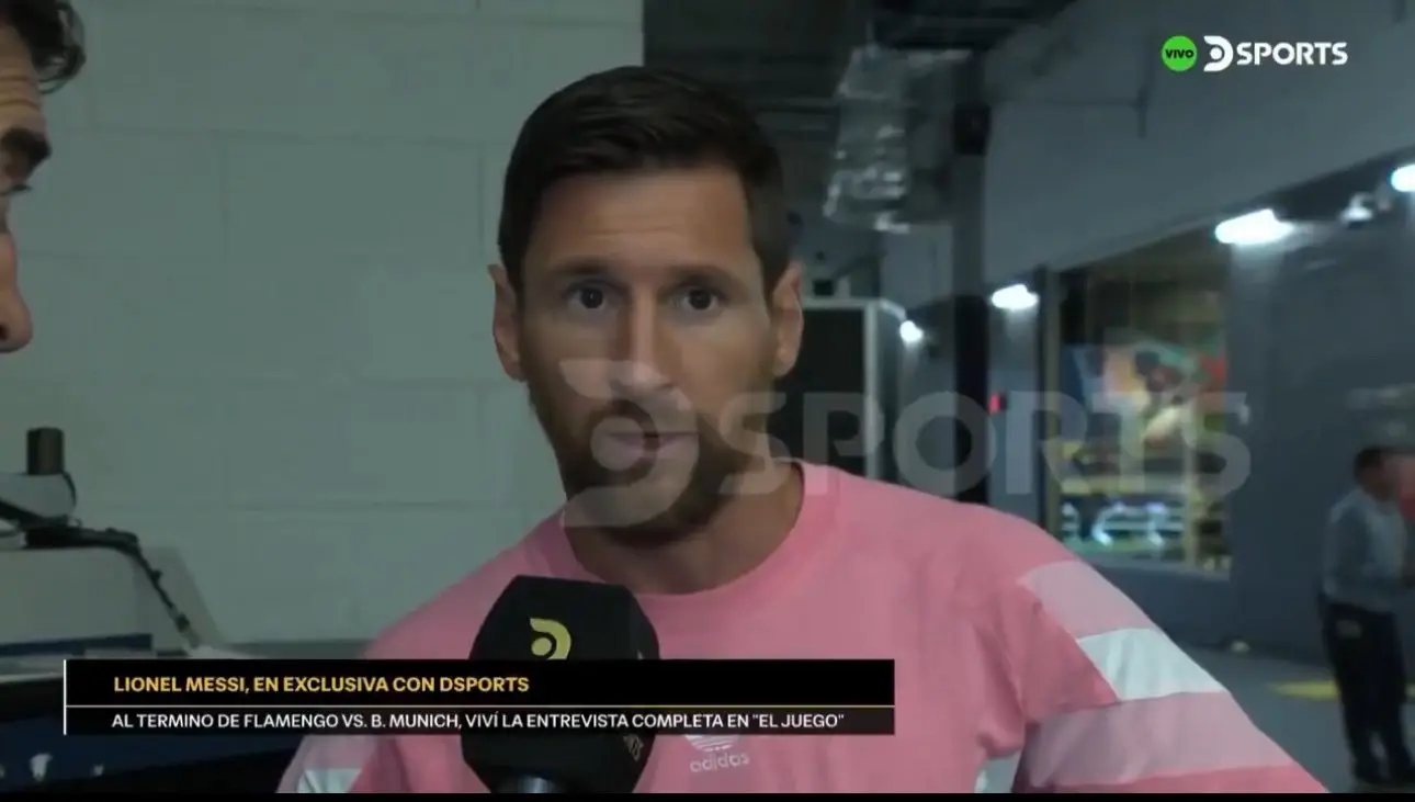 Messi spoke about PSG after Sunday's Club World Cup game. Image credit: DSPORTS