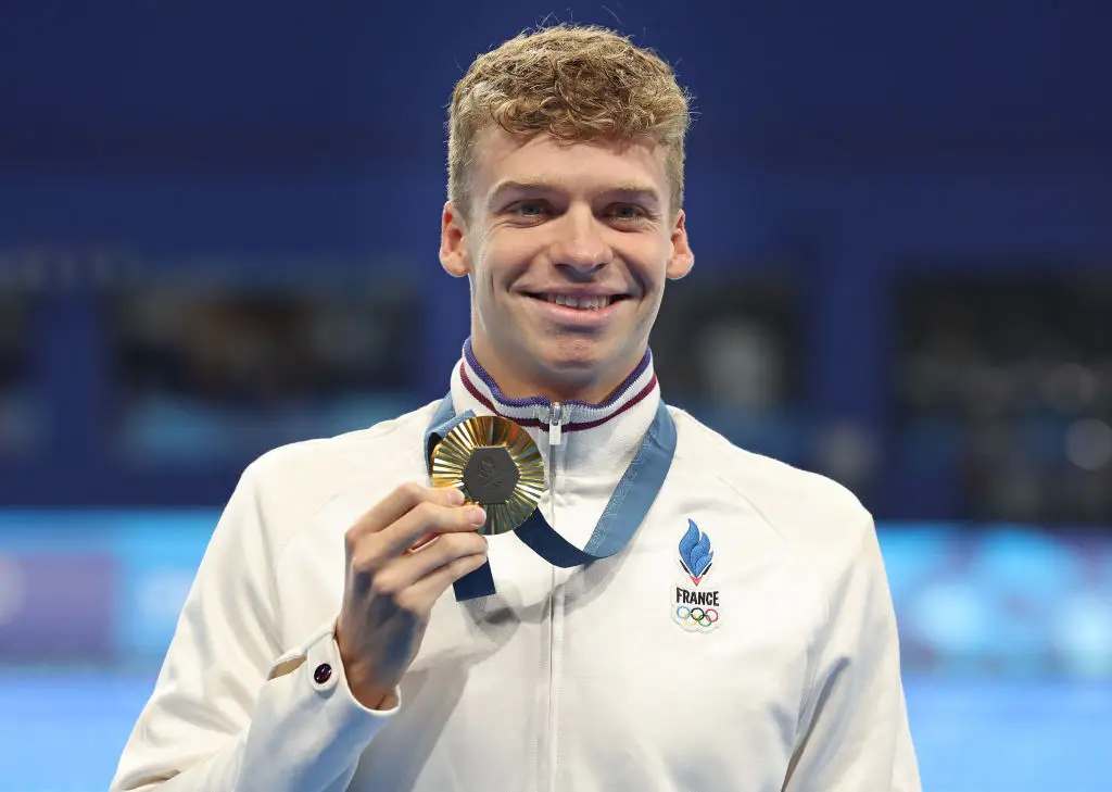 French swimmer Leon Marchand won more individual gold medals (four) than any other athlete at Paris 2024 (Image: Getty)
