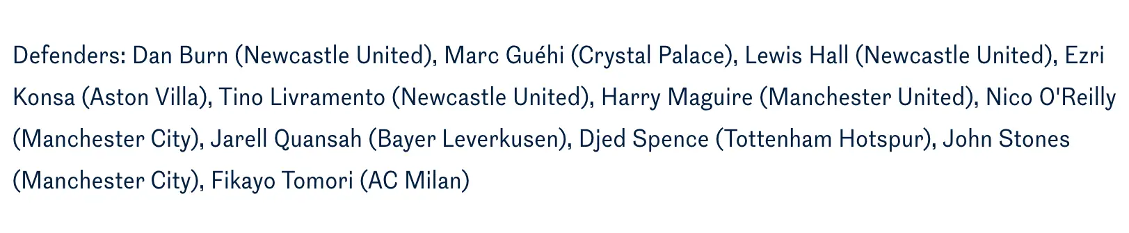 Fans spotted the glaring error next to Marc Guehi's name (Credit:England)