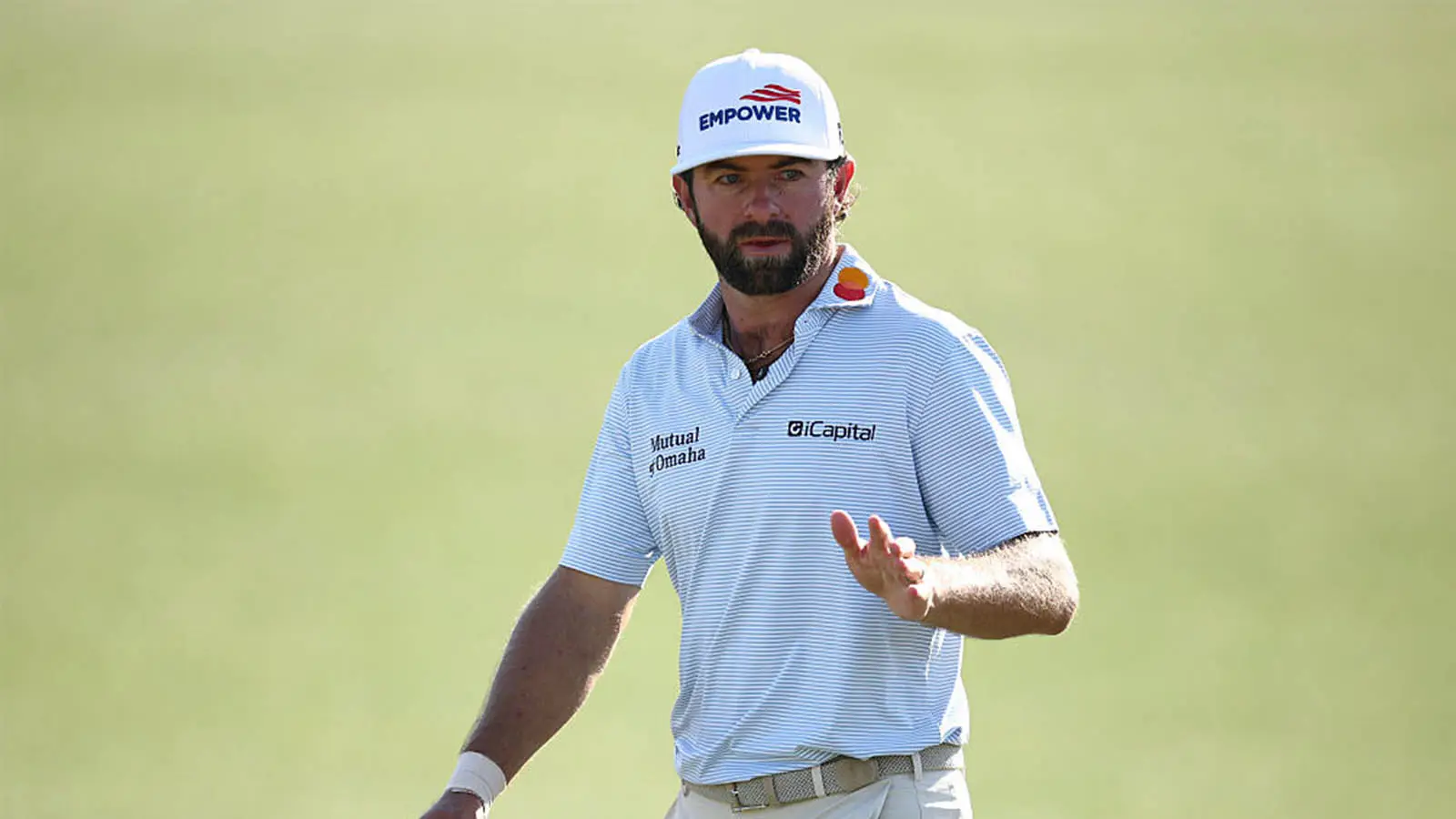 New co-leader Cameron Young was the big mover on day three of The Masters, carding a round of 65 (Image: Getty)