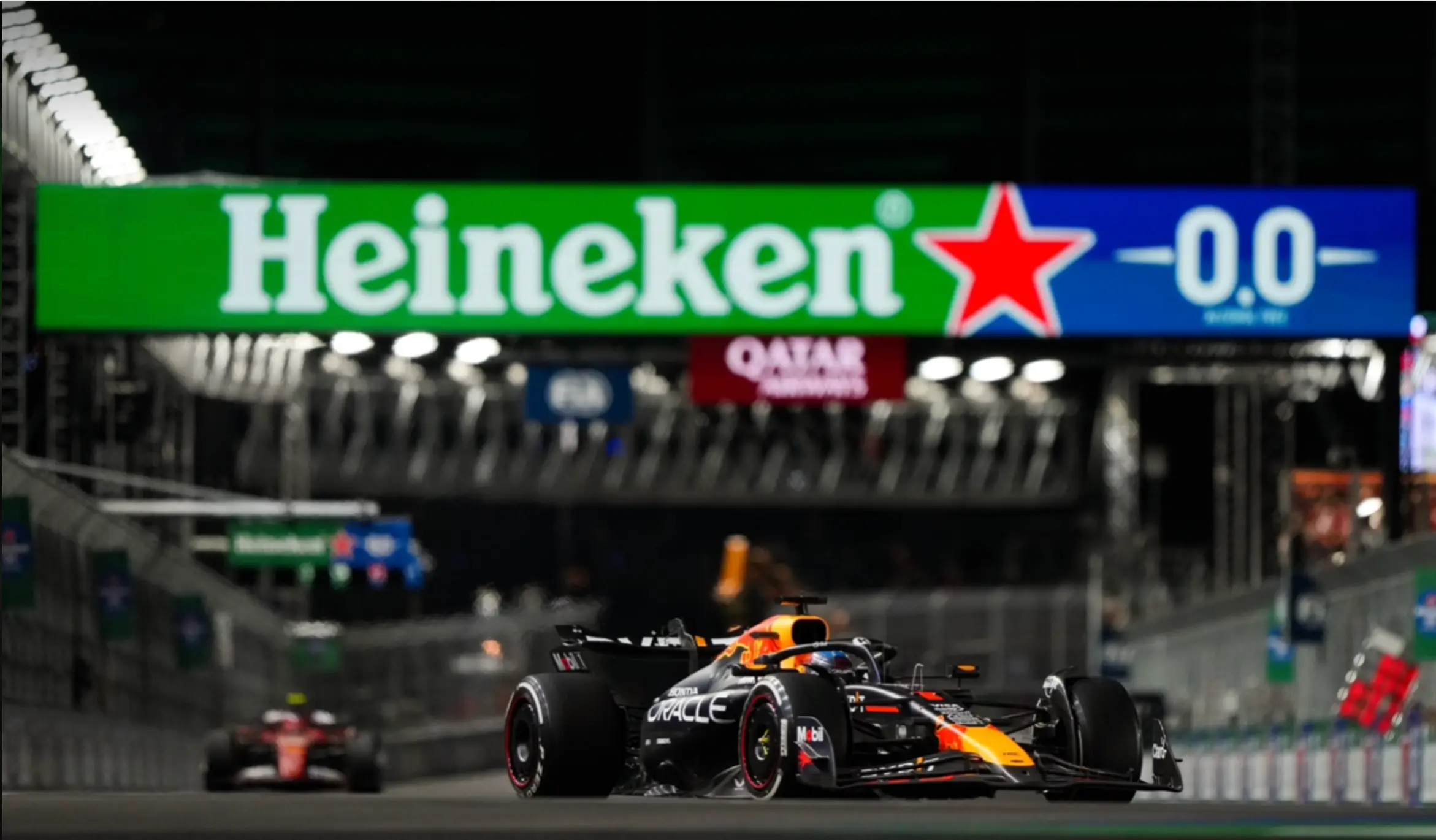Max Verstappen during the Las Vegas Grand Prix- image: Heineken