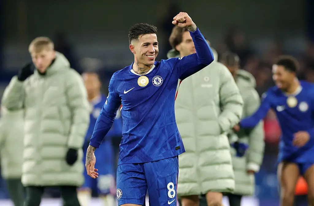 Real Madrid would reportedly only consider selling Bellingham if it allowed them to sign Enzo Fernandez. (Image: Darren Walsh/Chelsea FC via Getty Images)