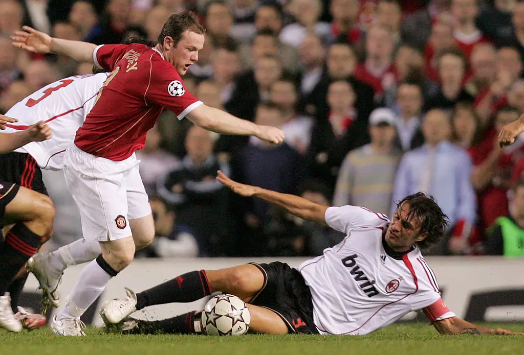 Wayne Rooney and Paolo Maldini (Credit:Getty)