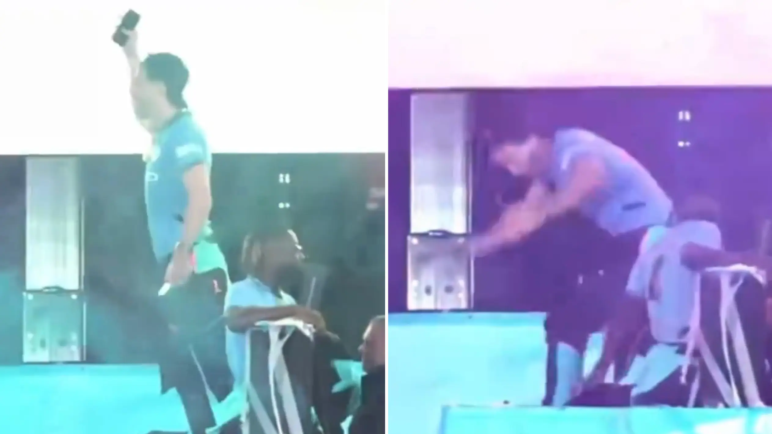 Jack Grealish nearly falls off bus during Man City's Premier League title parade 