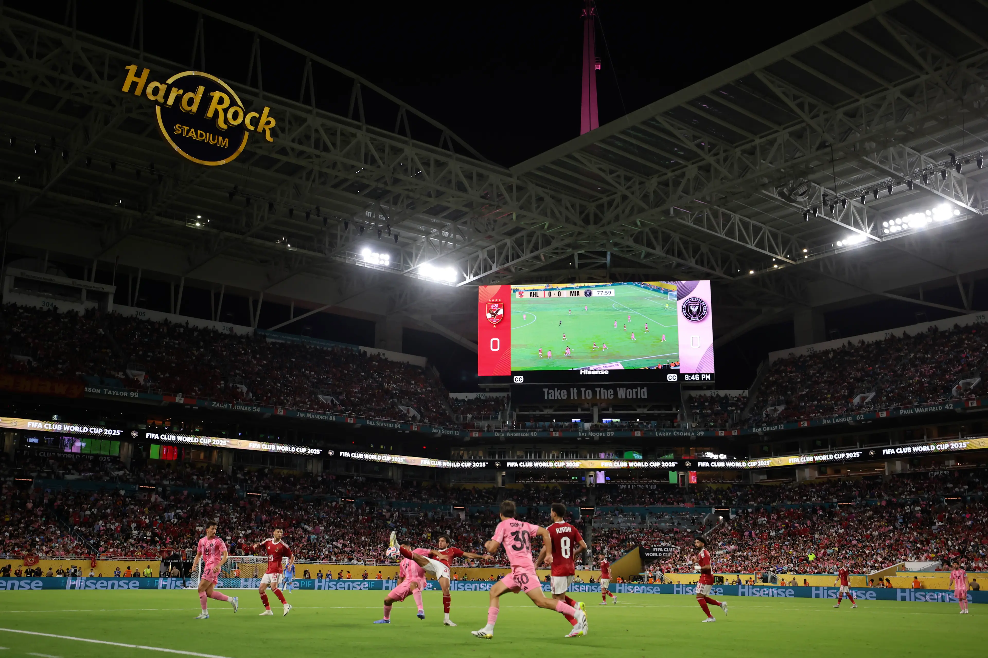 The Hard Rock Stadium in Miami staged matches at the Club World Cup during the summer. Image: Getty 