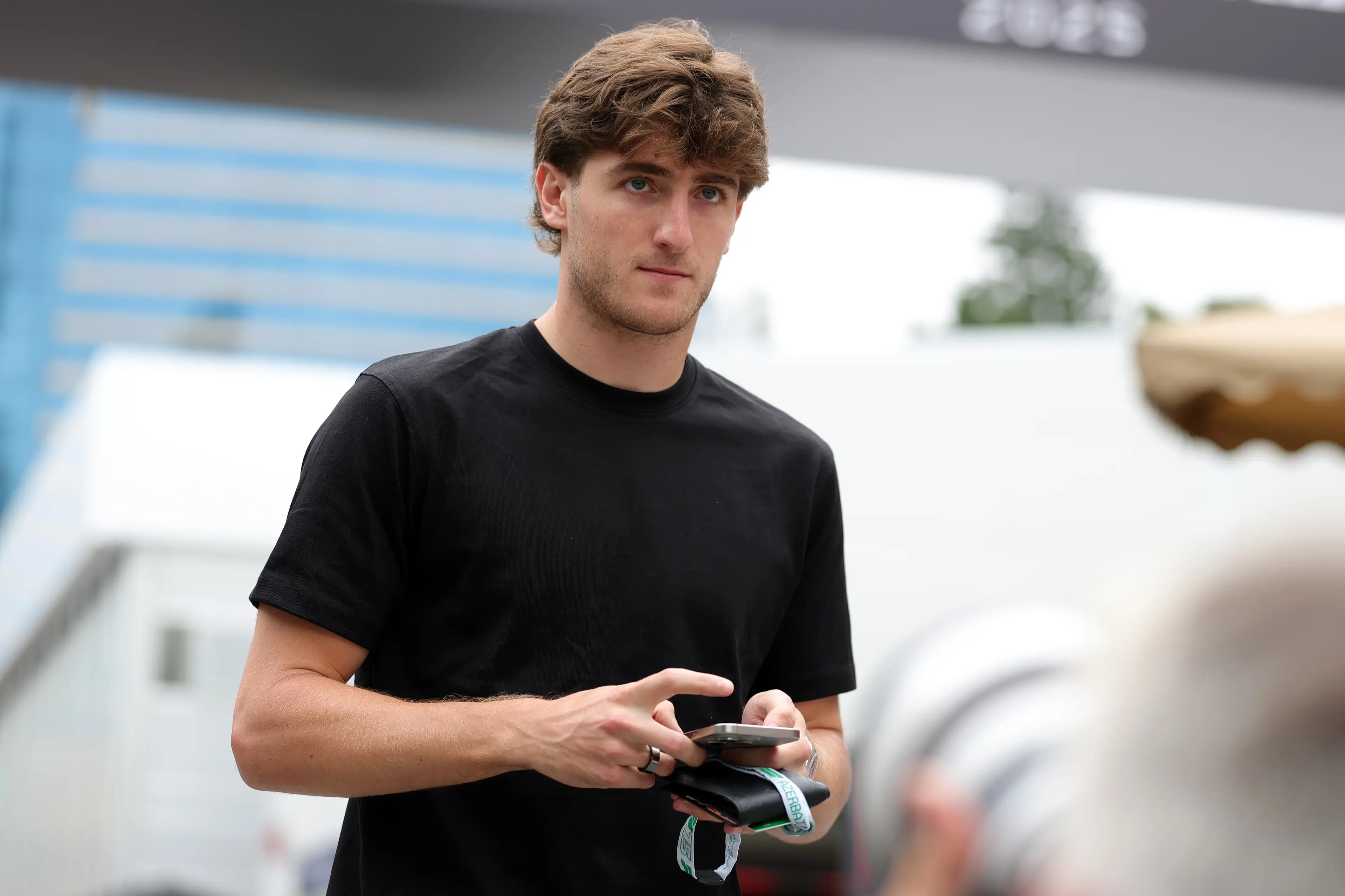 Jack Doohan in the F1 paddock in 2025 (credit: getty)