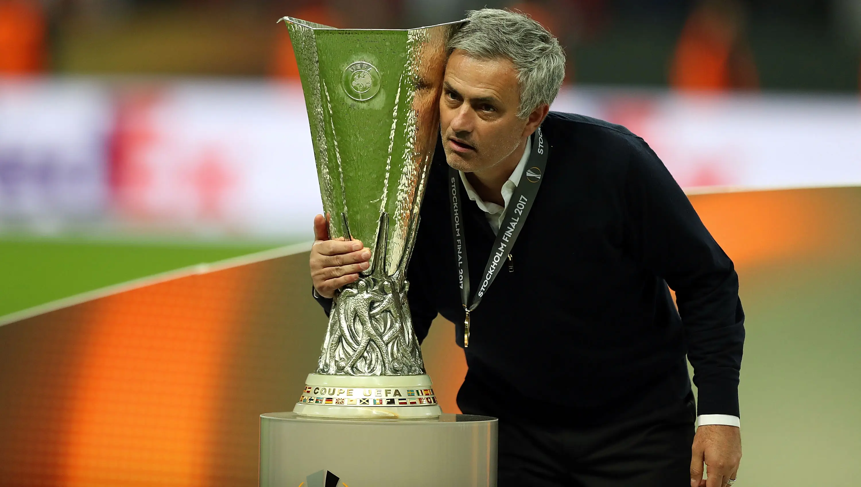 Jose Mourinho won the UEFA Europa League during his time with Manchester United. Image: Getty