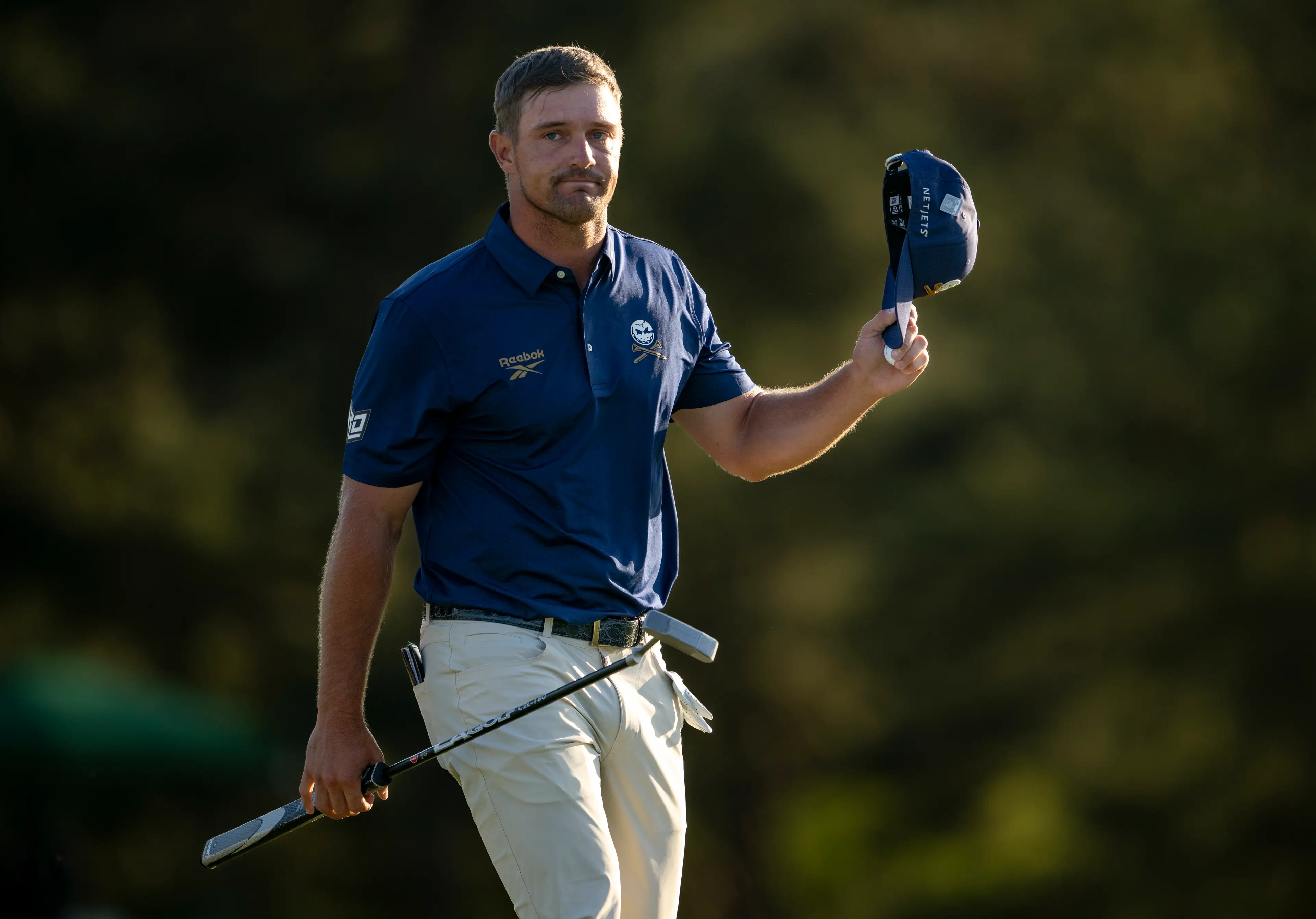Bryson DeChambeau during the Masters. Image: Getty 