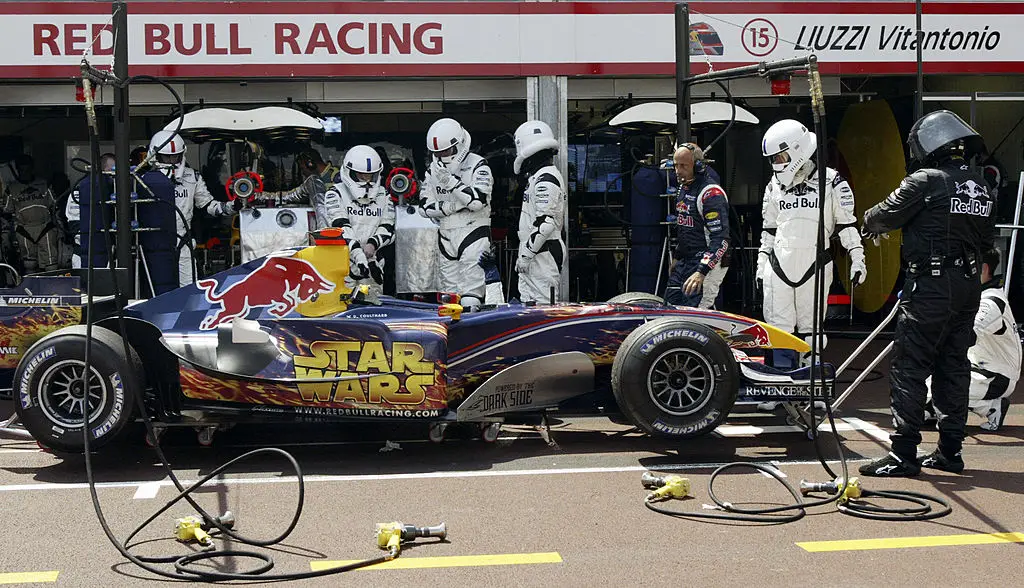 Red Bull's Star Wars-themed livery was used only once, at the 2005 Monaco Grand Prix (Image: Getty)