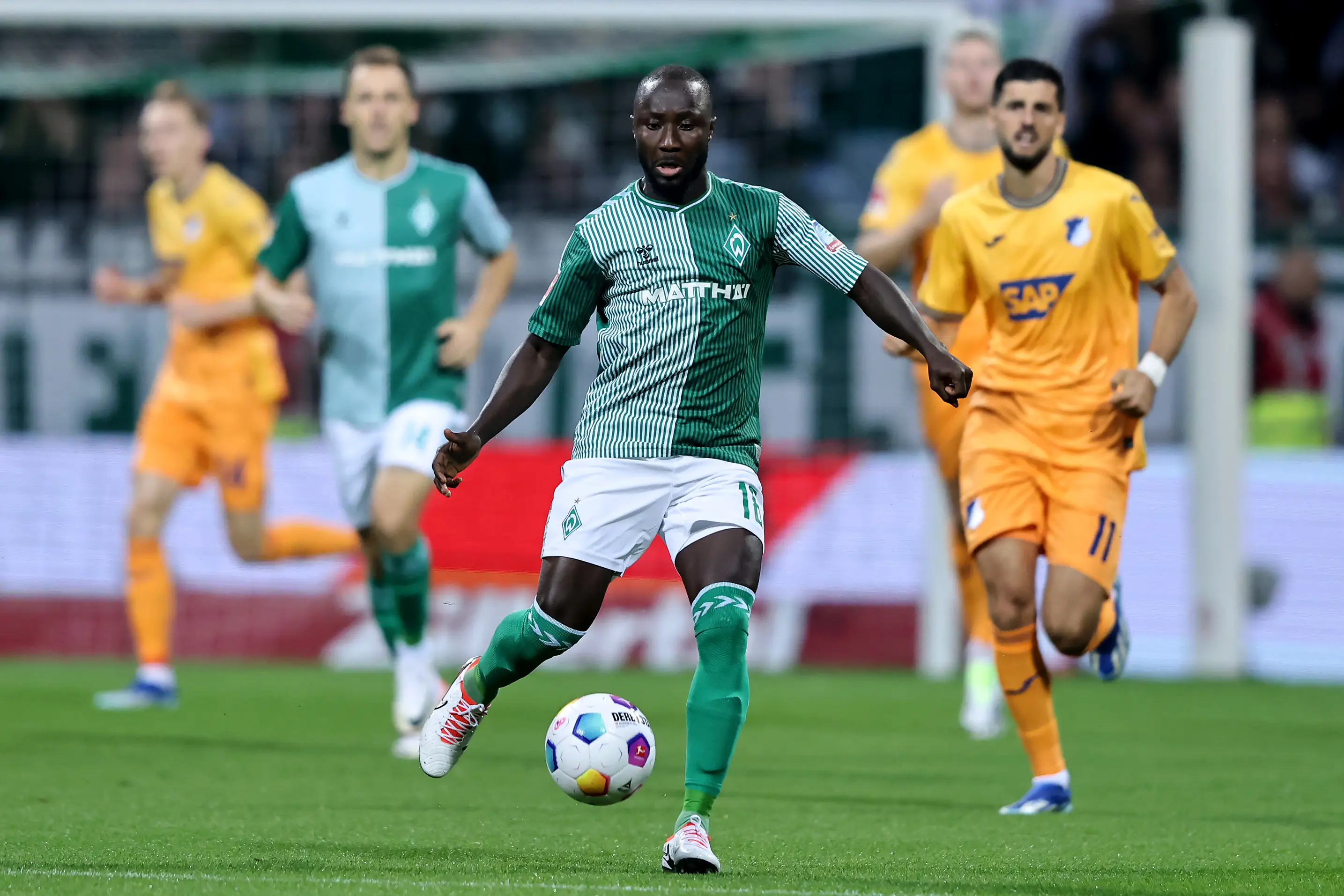 Naby Keita in action for Werder Bremen. Image: Getty 