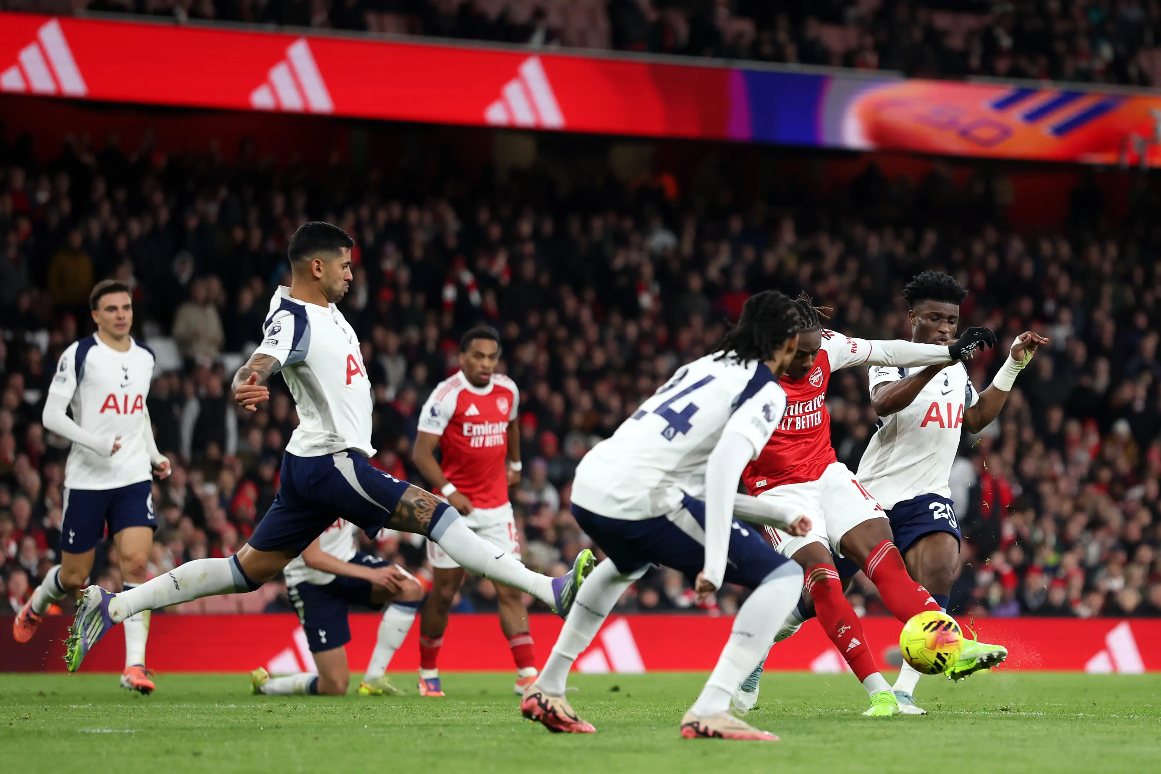 Eze was Arsenal's standout performer against Spurs. Image credit: Getty