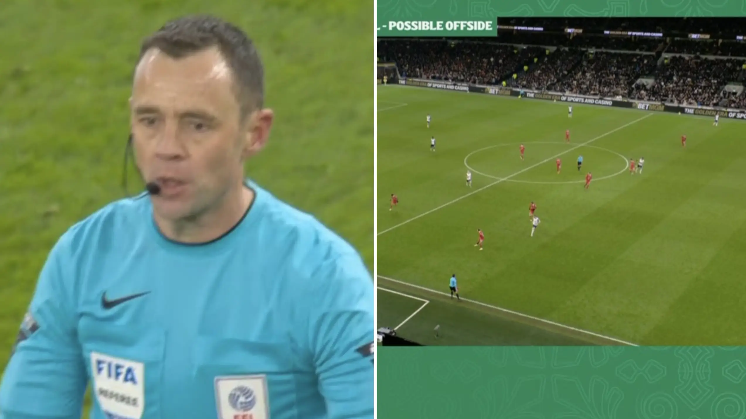 Fans are all in agreement after seeing first ever referee VAR announcement in English football