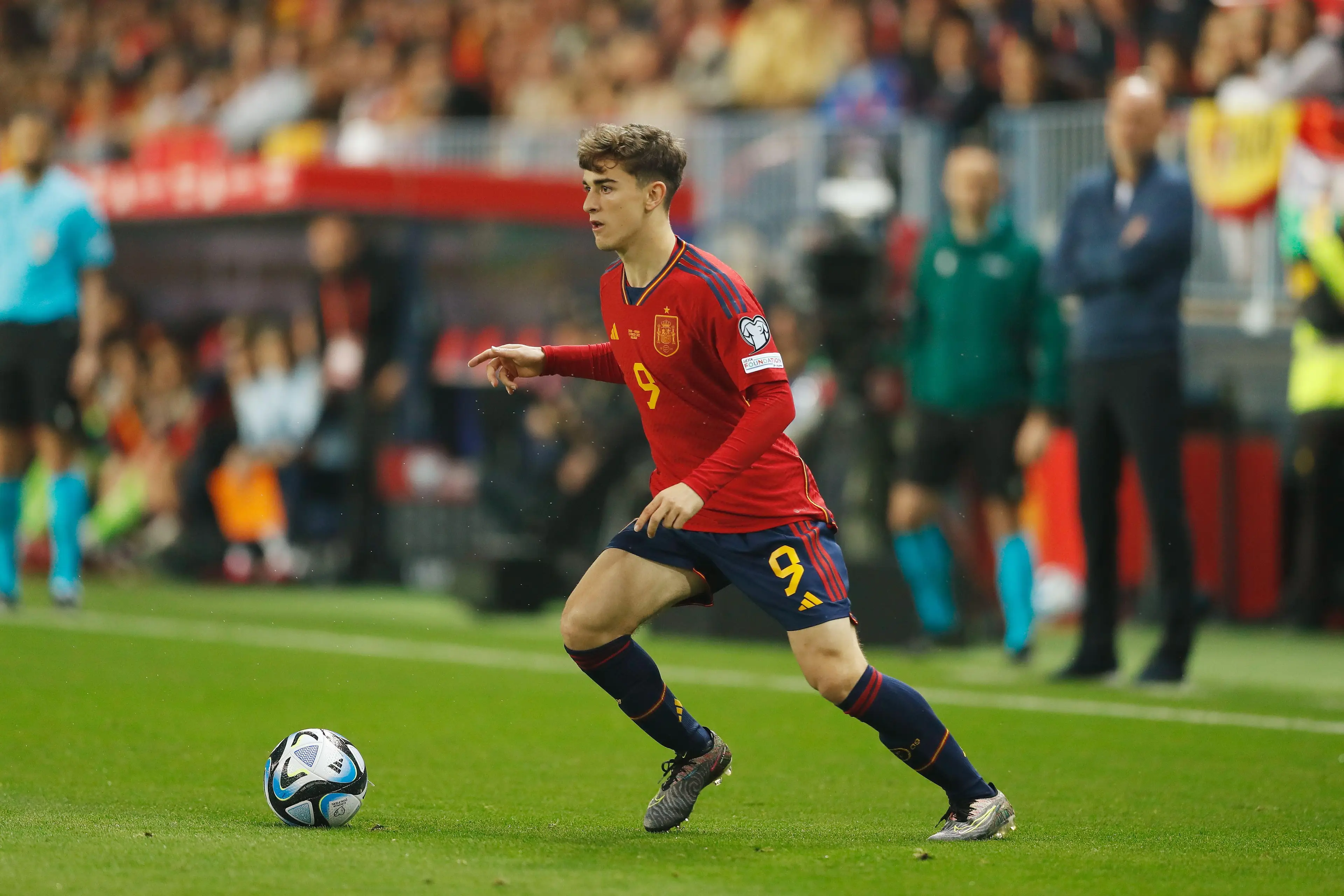 Gavi played against Scotland and Norway in the international break. Image: Alamy