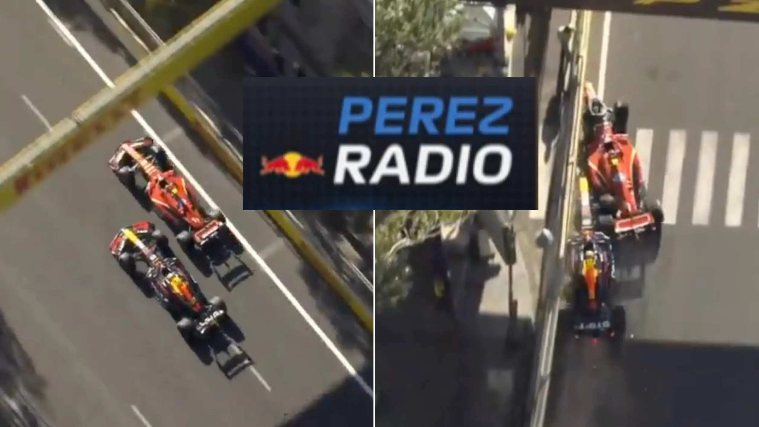 Sergio Perez unleashes furious x-rated radio message after huge crash with Carlos Sainz at Azerbaijan Grand Prix