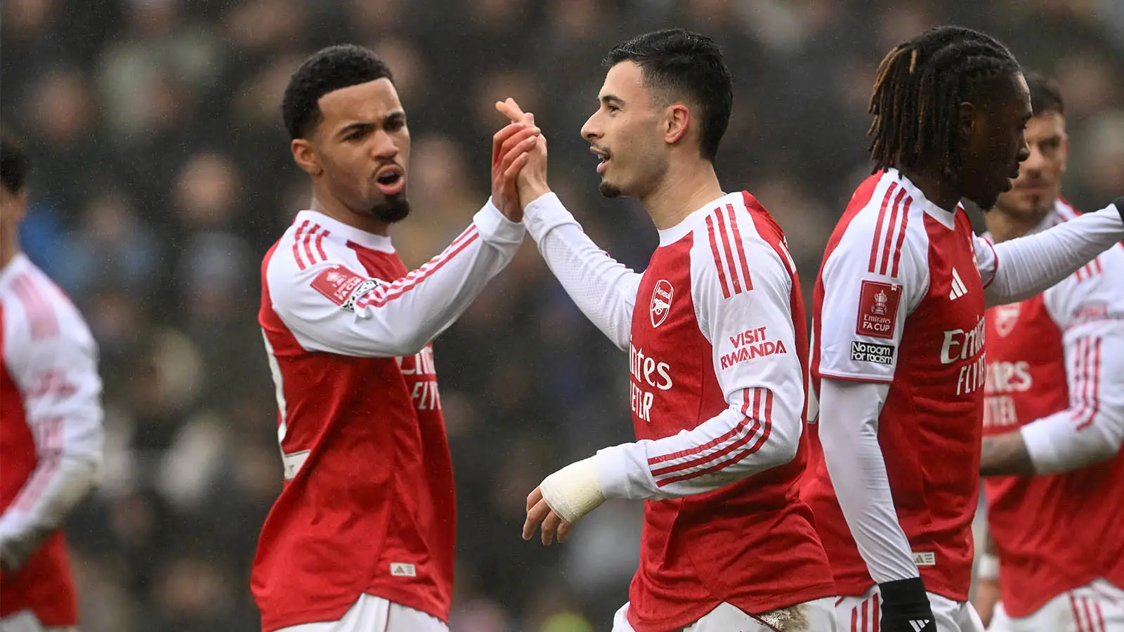 Ethan Nwaneri and Gabriel Martinelli are both wanted by Galatasaray (Image: Getty)