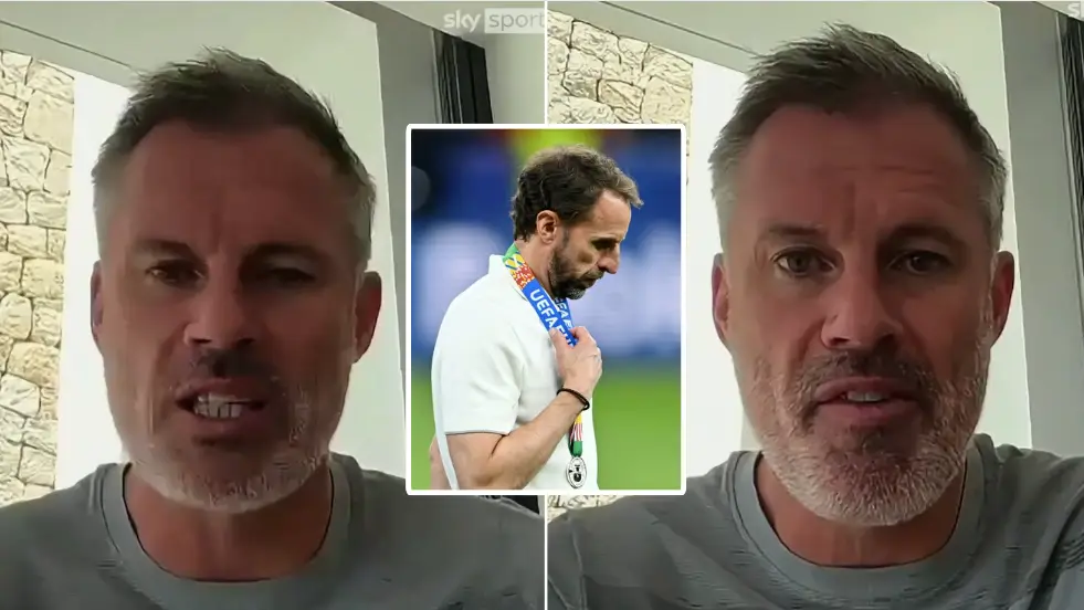 Jamie Carragher involved in huge row on X with fans over Gareth Southgate following Euro 2024 final defeat