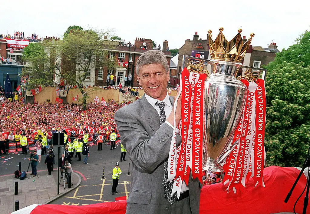 The 2004 Invicibles season is the most memorable of Wenger's storied career. (Image: Stuart MacFarlane/Arsenal FC via Getty Images)