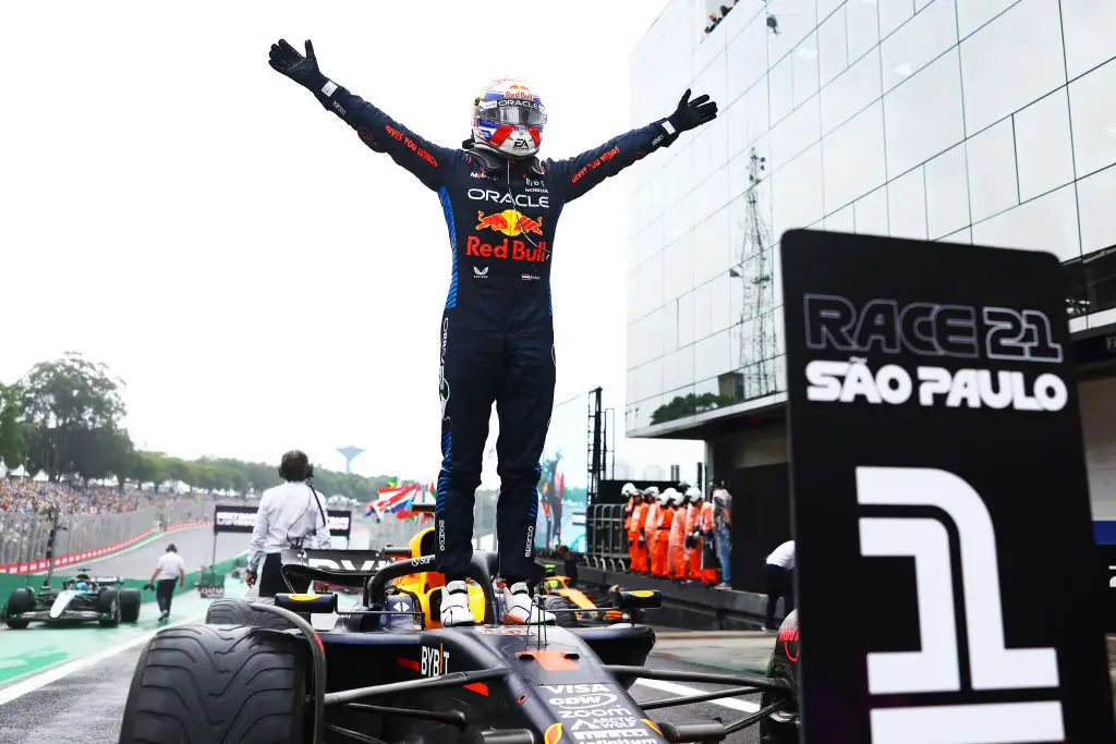 Max Verstappen won the Brazilian Grand Prix in 2024. (Image: Mark Thompson/Getty Images)